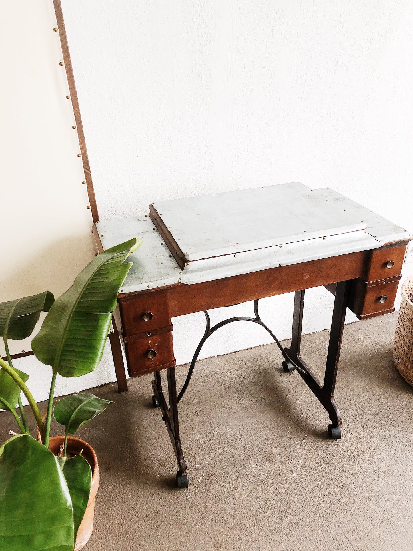 Vintage Custom Sewing Table