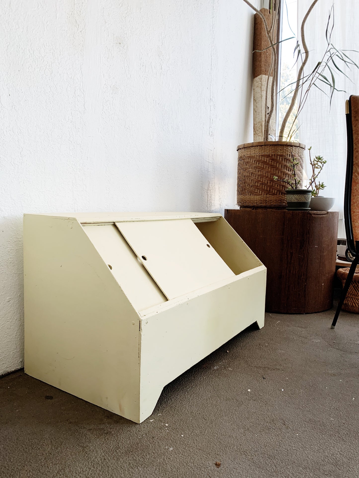 Vintage Handmade Ply Storage Cupboard