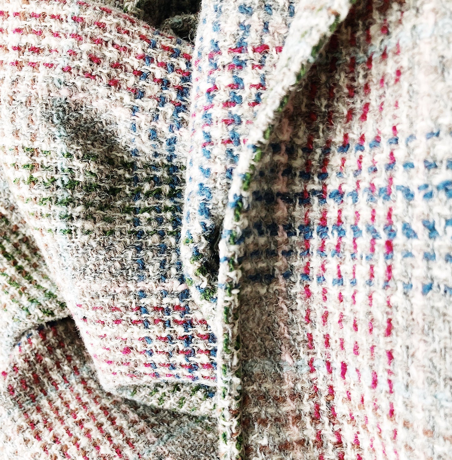 Vintage Plaid Wool Wrap