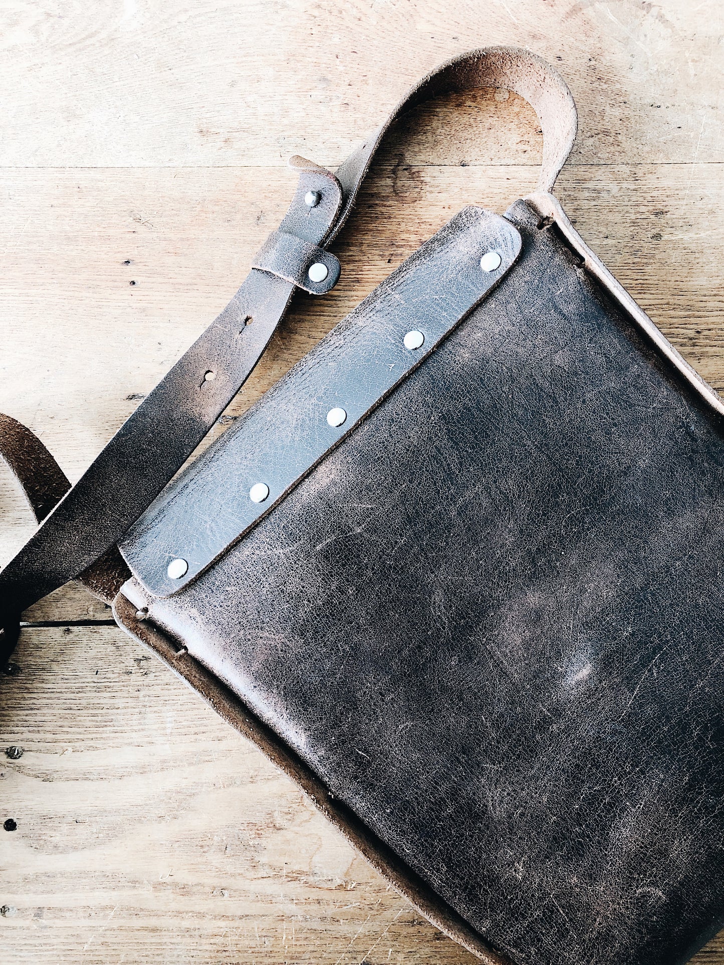 Leather Messenger Bag by dean.