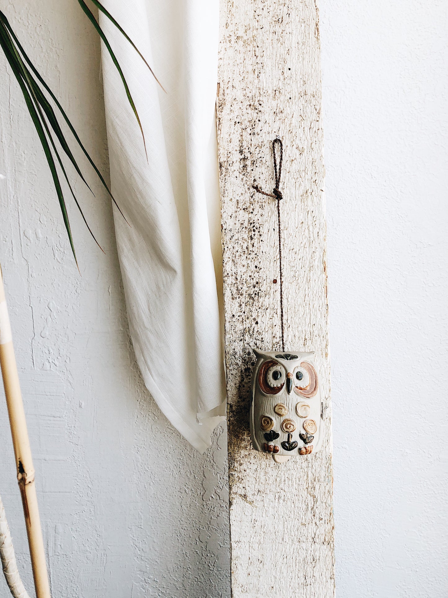 Vintage Pottery Owl Chime