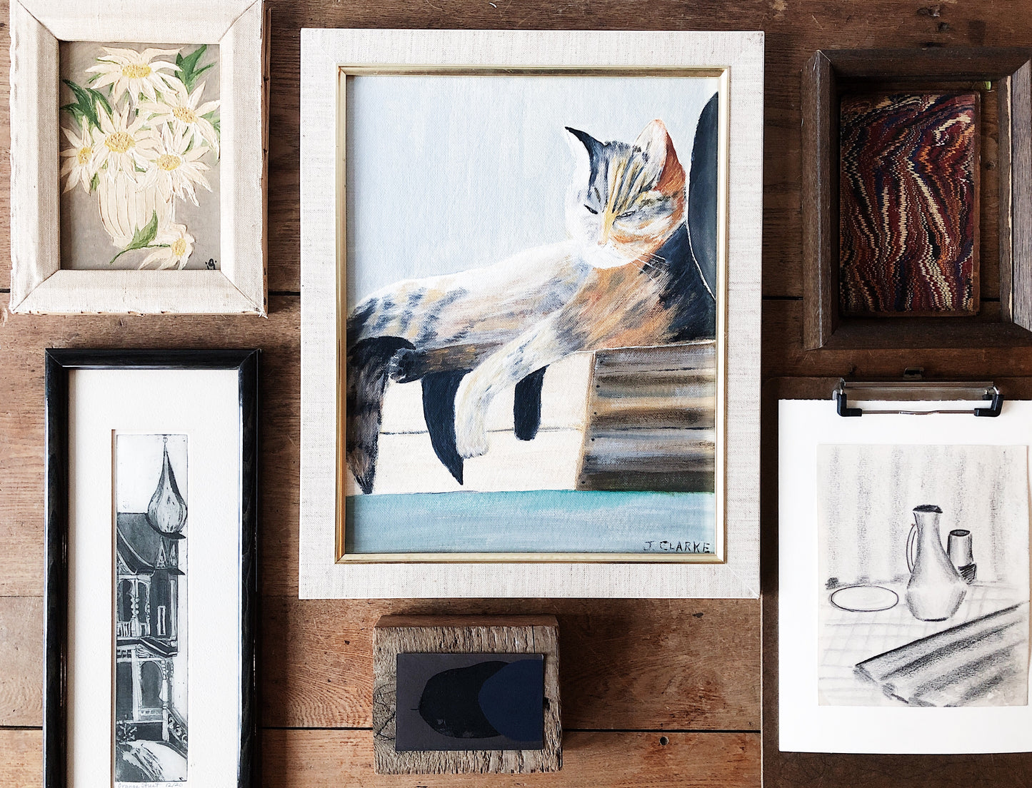 Vintage Floral Oil Painting