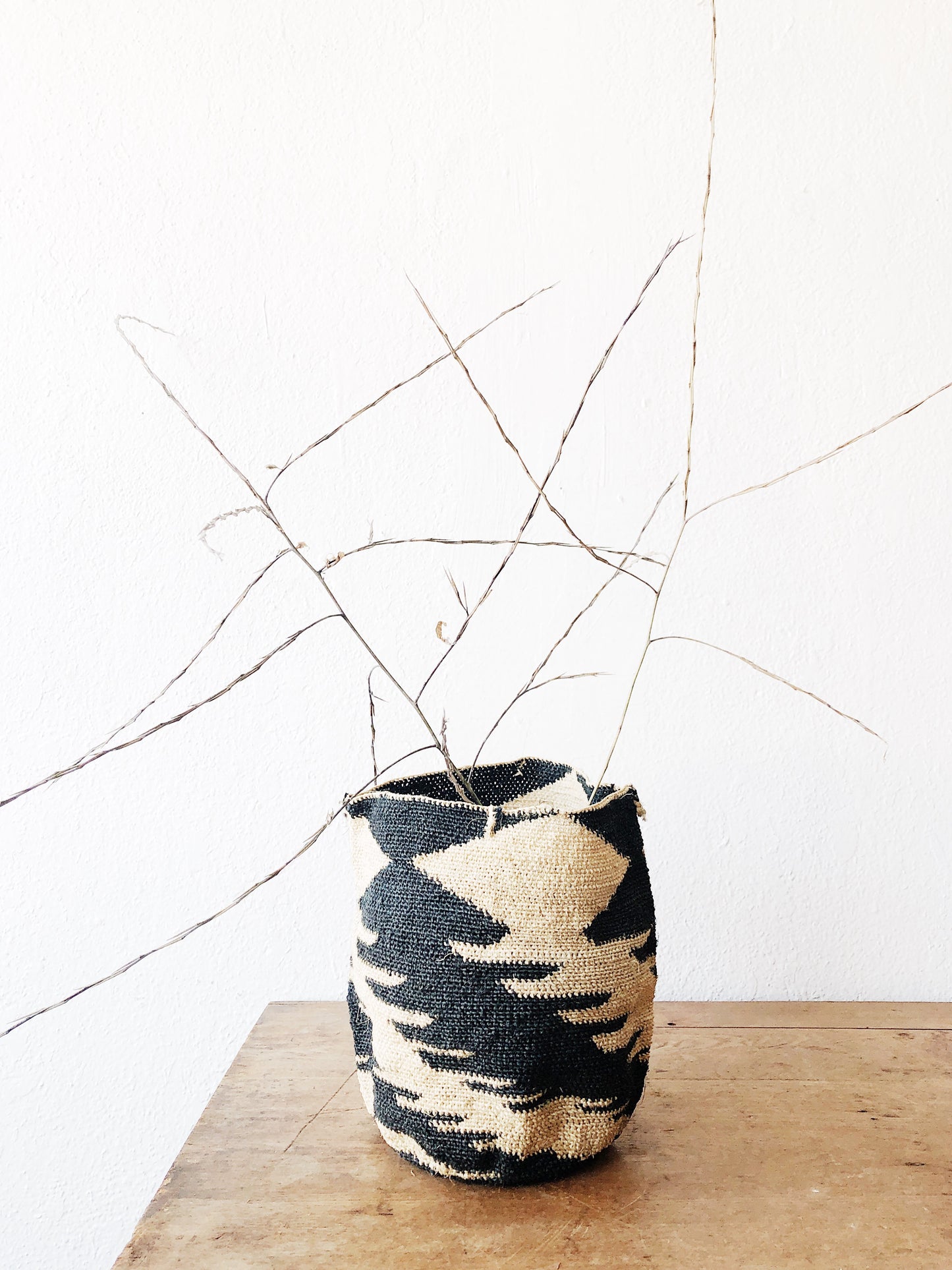 Vintage African Pot Basket