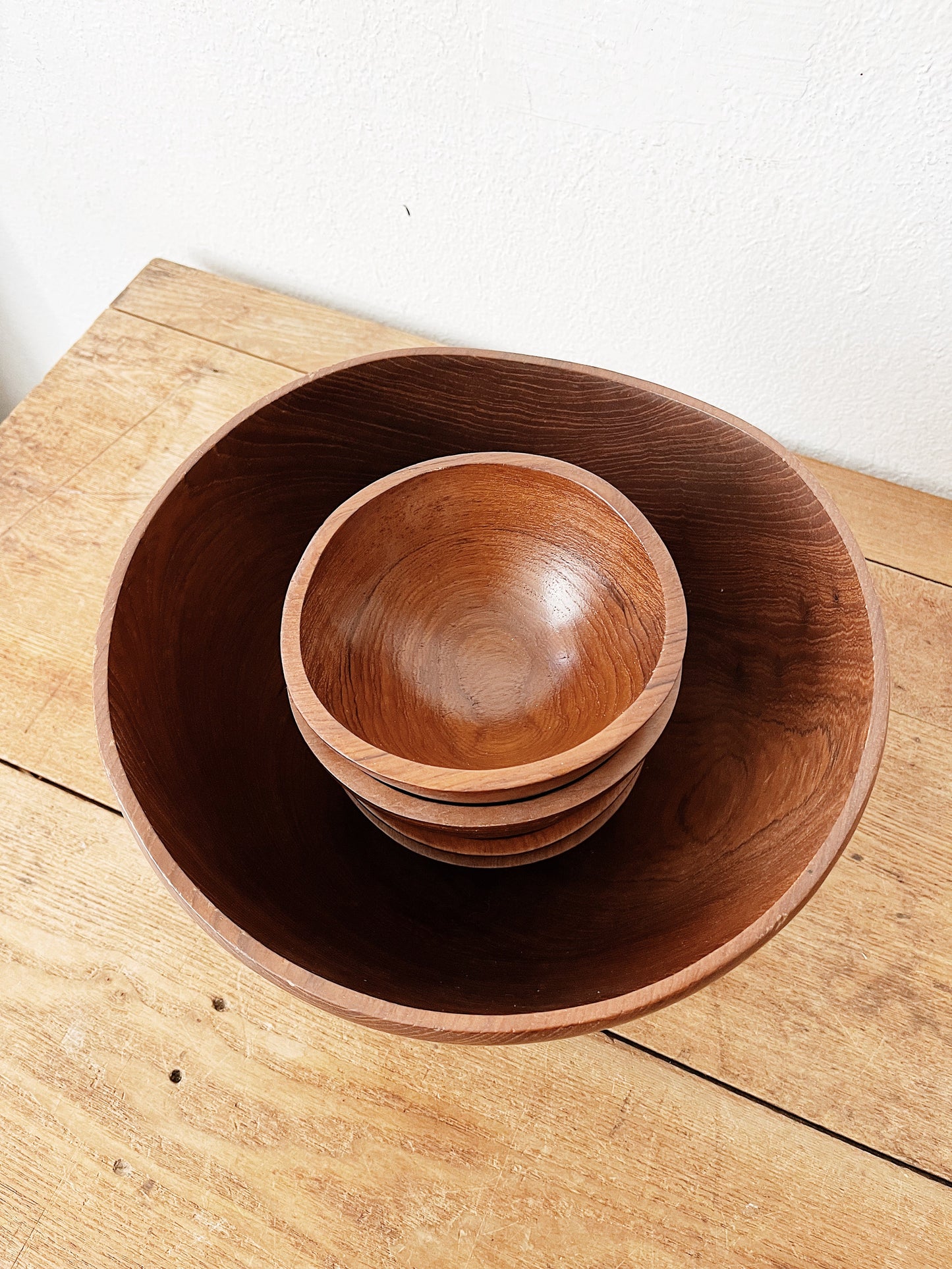 Mid Century Teak Bowl Set