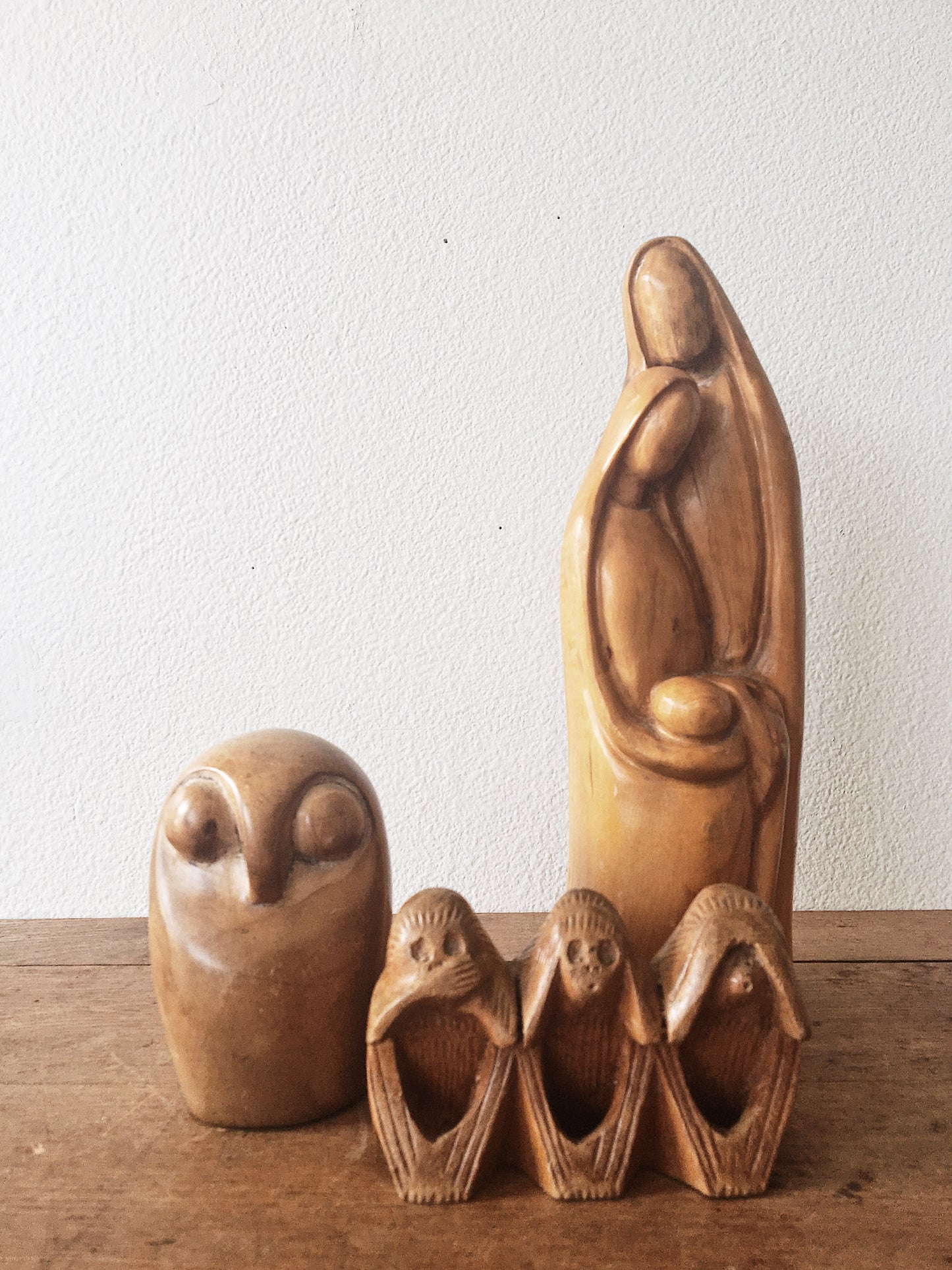Vintage Modern Soapstone Owl