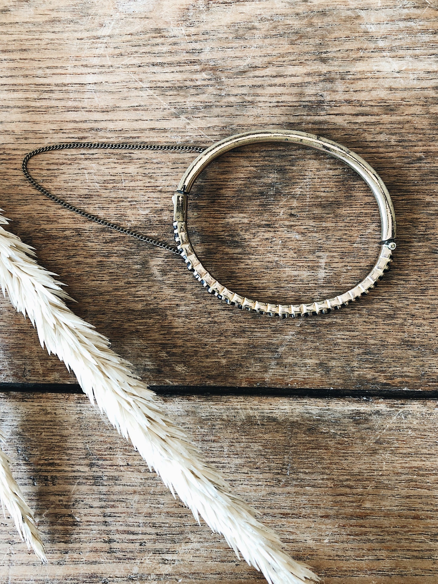 Victorian Era Ruby Bangle Bracelet