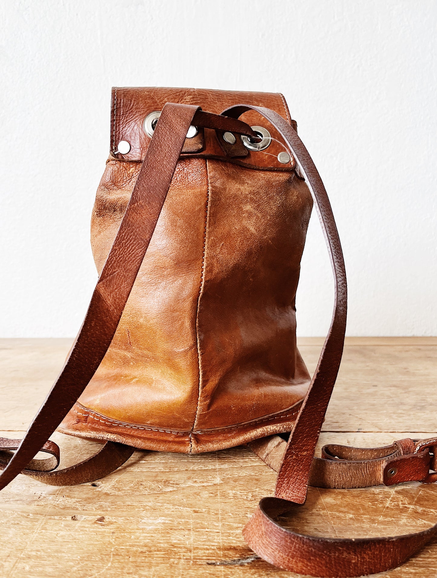 Vintage Leather Back Pack