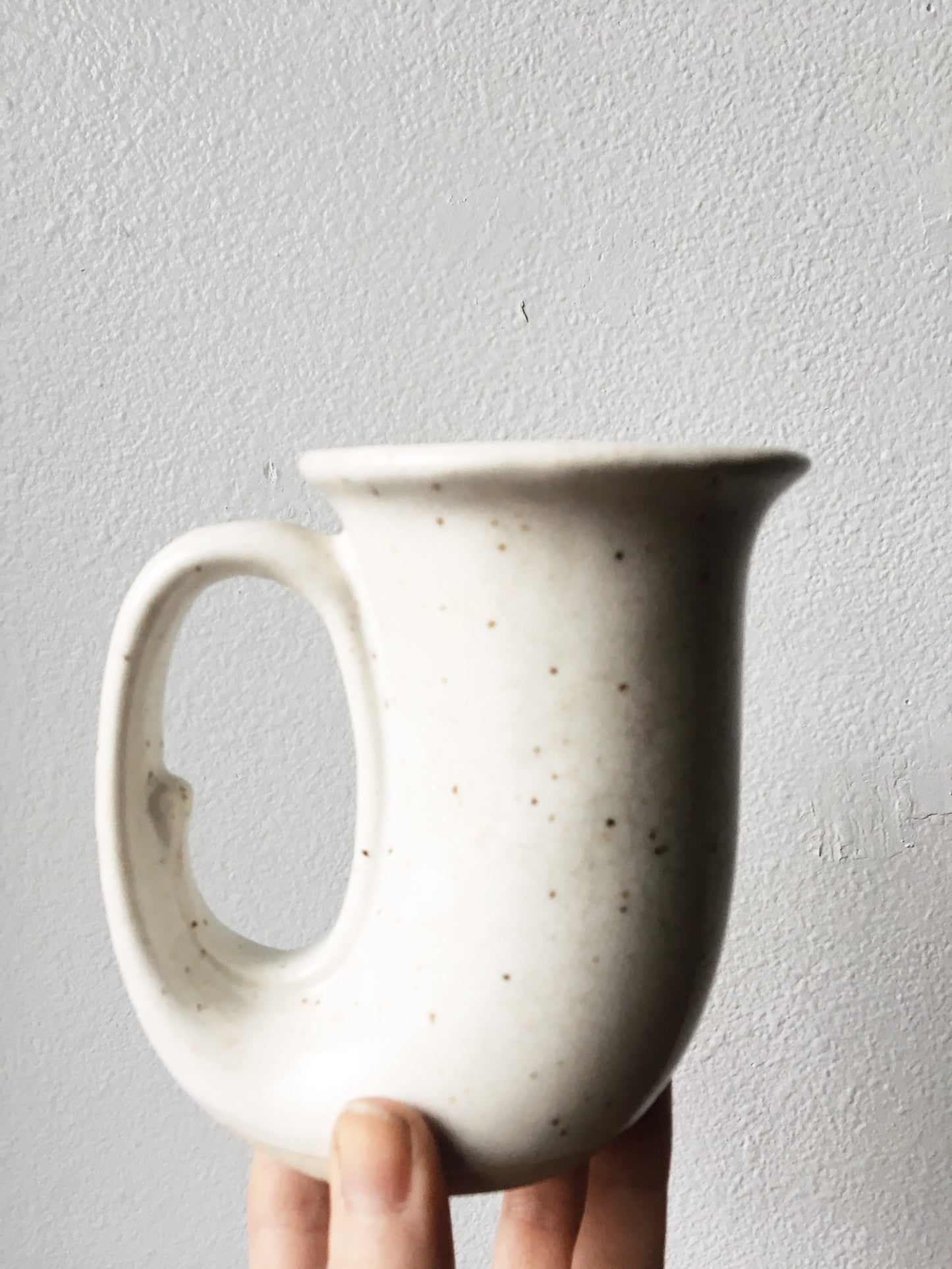 Vintage Ceramic Tuba Shaped Mug
