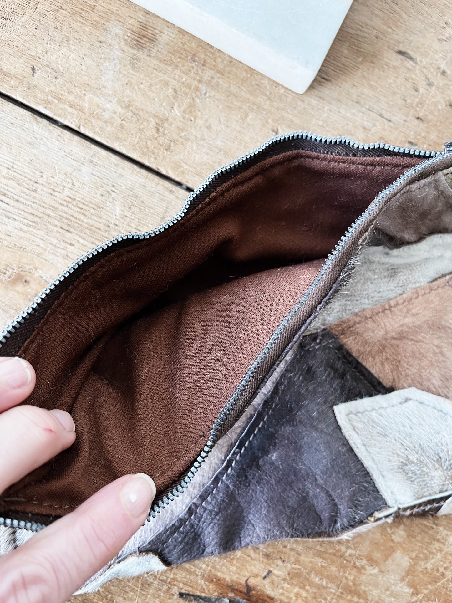 Vintage Sheepskin Pouch