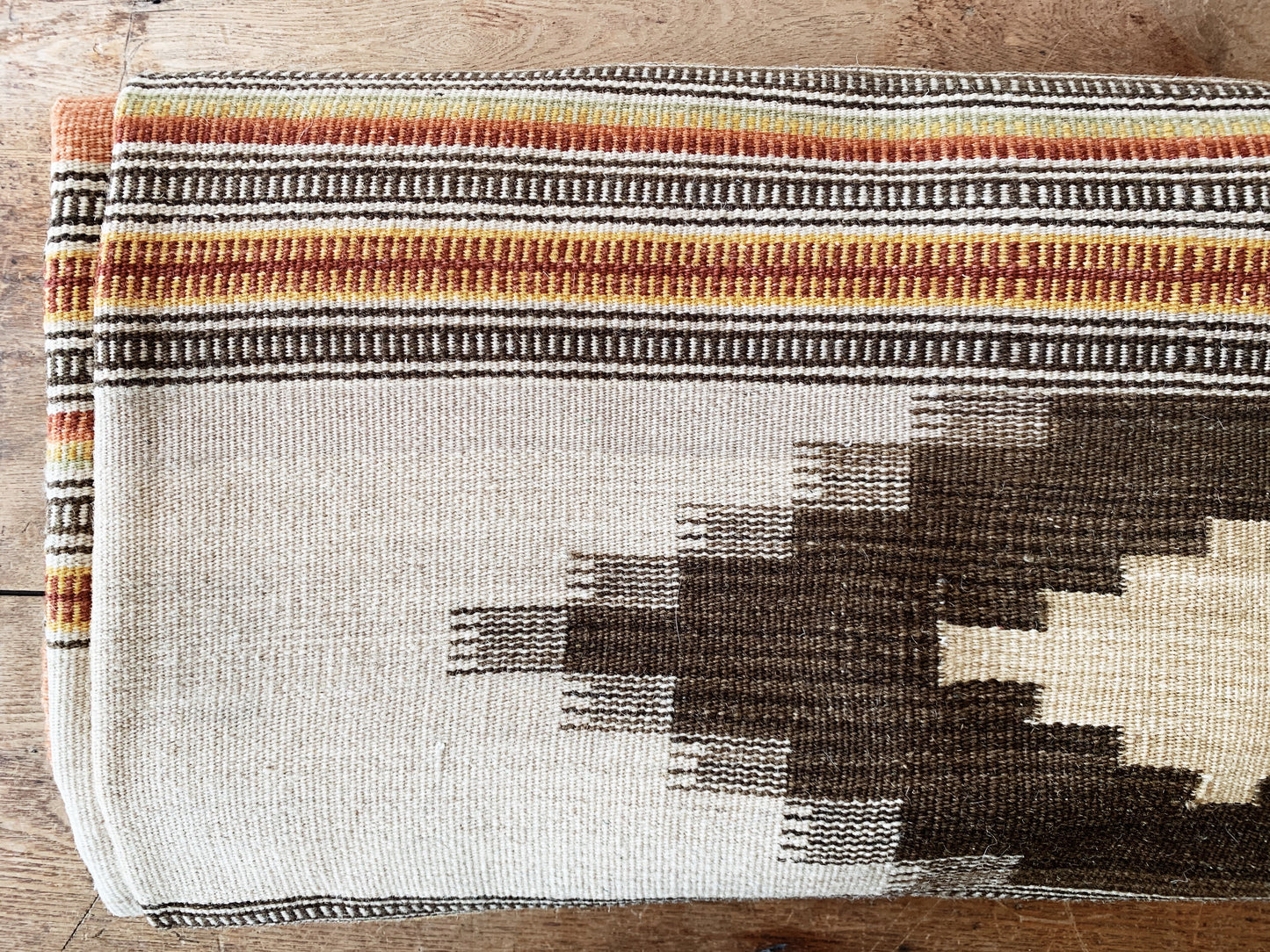 Gorgeous Large Flat Weave Wool Dhurrie Rug 9x12 ft