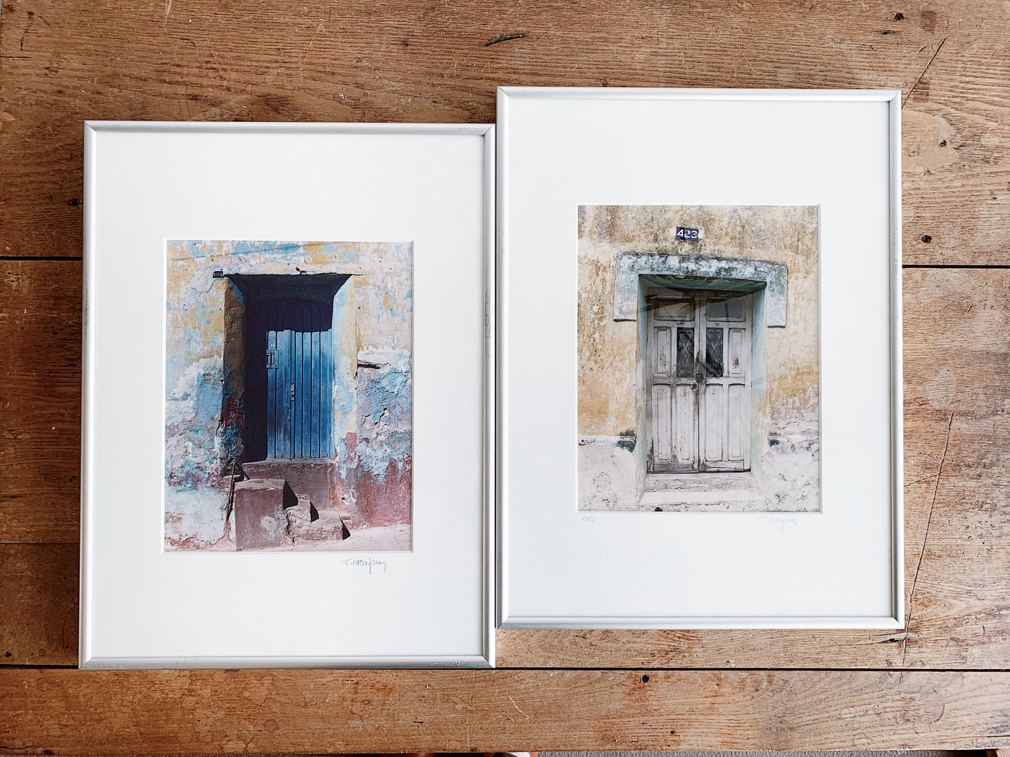 Vintage Framed Oaxacan Doorway Photograph