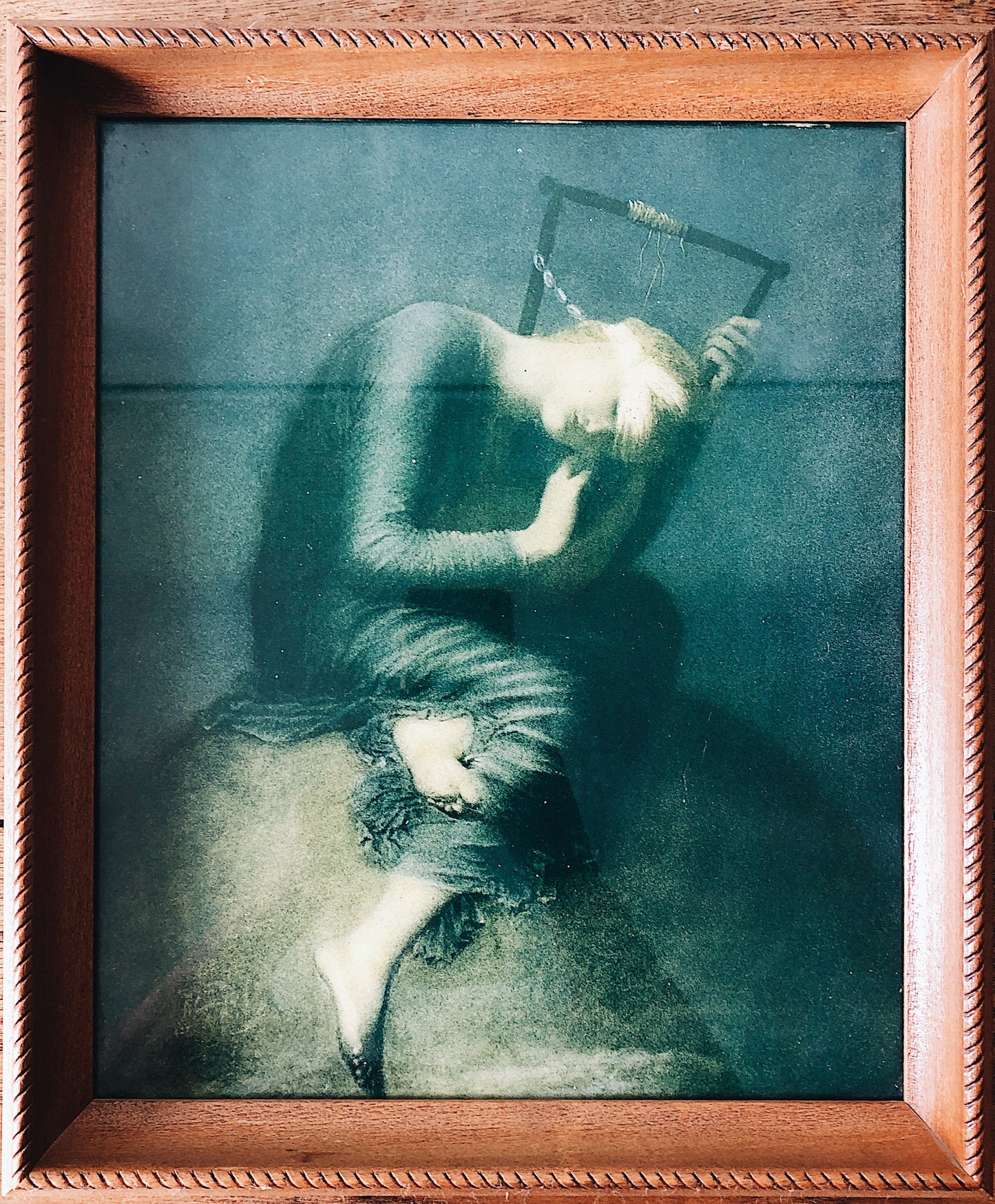Vintage Framed GF Watts Lithograph ‘Hope’