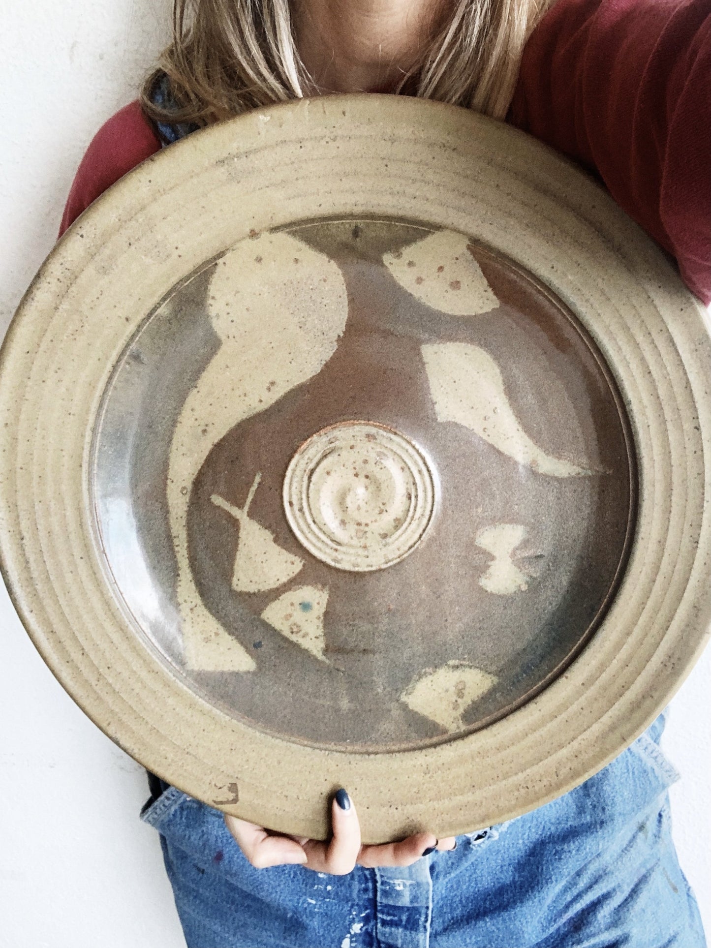 Large Art Pottery Platter