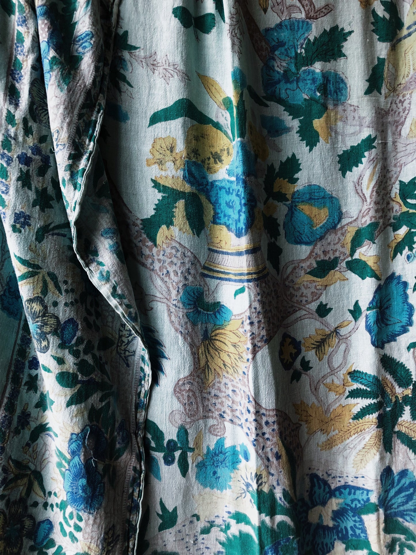 Vintage Gauzy Cotton Tree of Life Tapestry