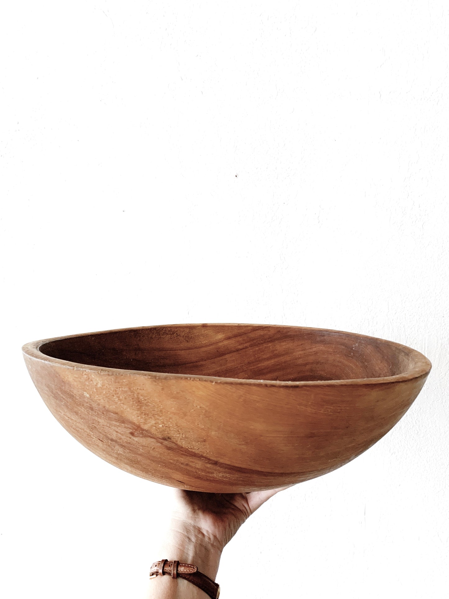 Antique Wood Dough Bowl