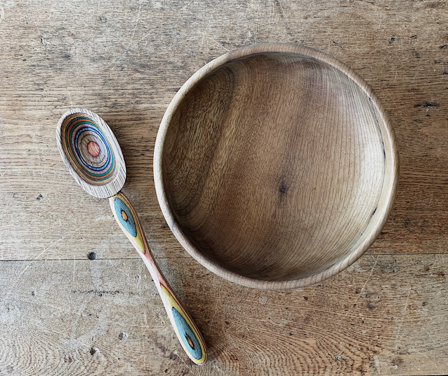 Vintage Snack Sized Wood Bowl Trio