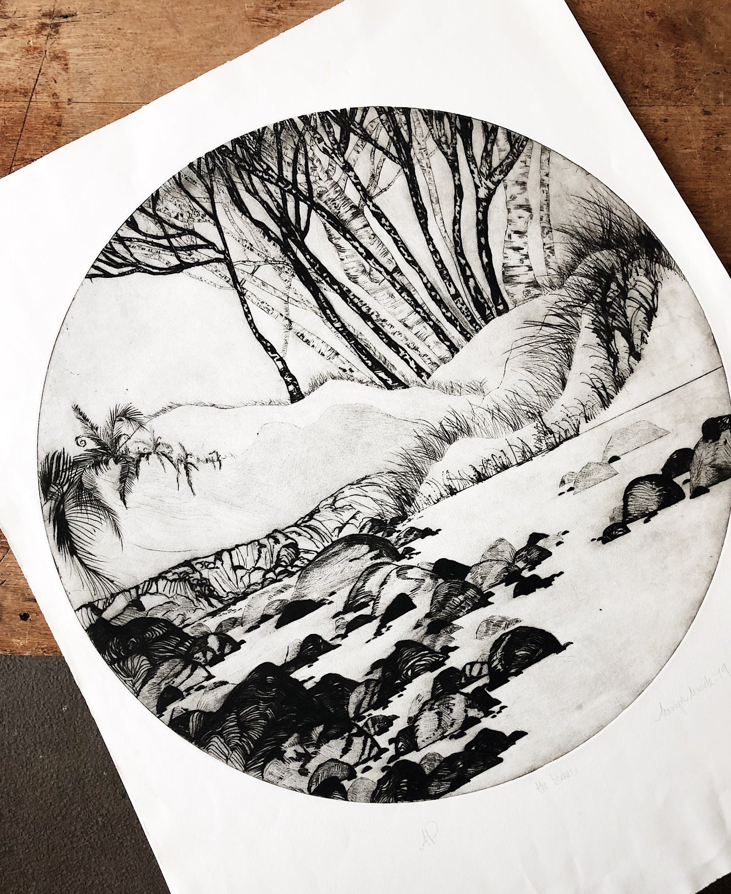 Large Scale Original Etching