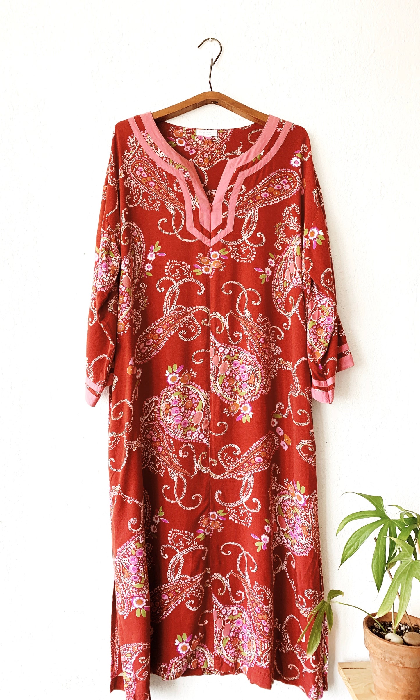 Charter Club Rayon Mumu with Pockets