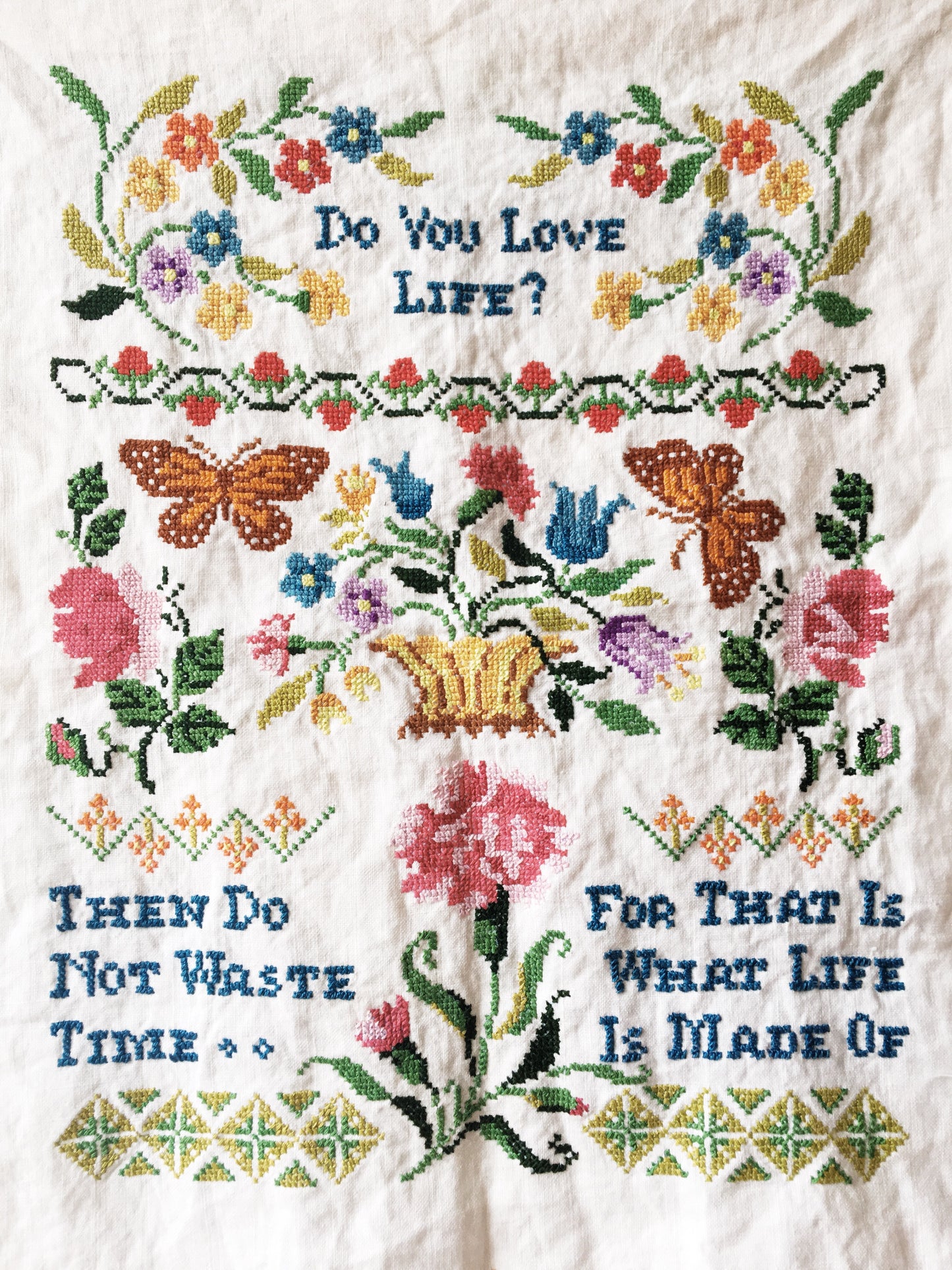 Vintage Embroidery Sampler