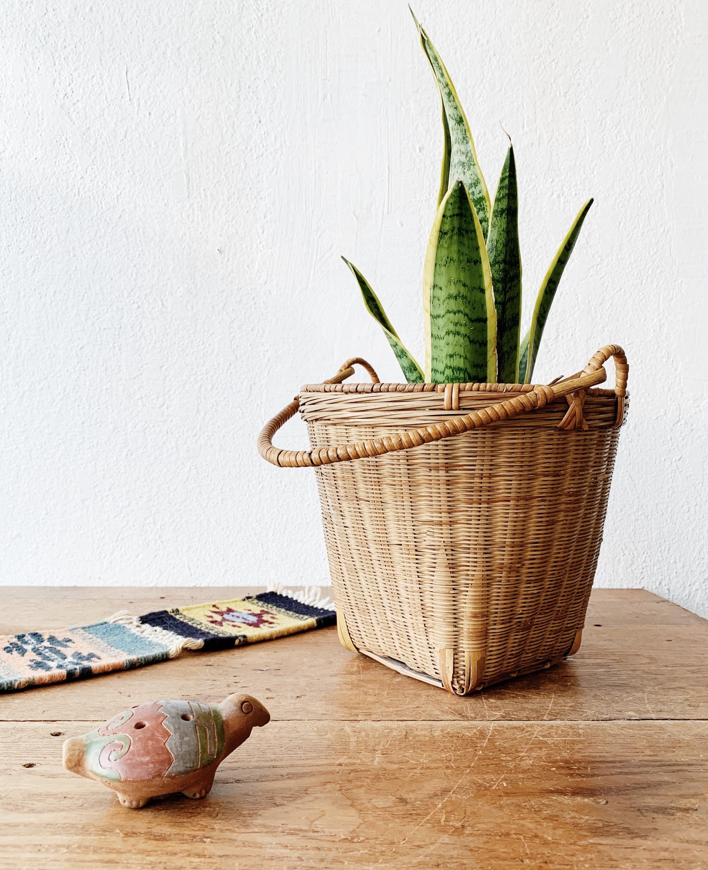Vintage Handled Basket