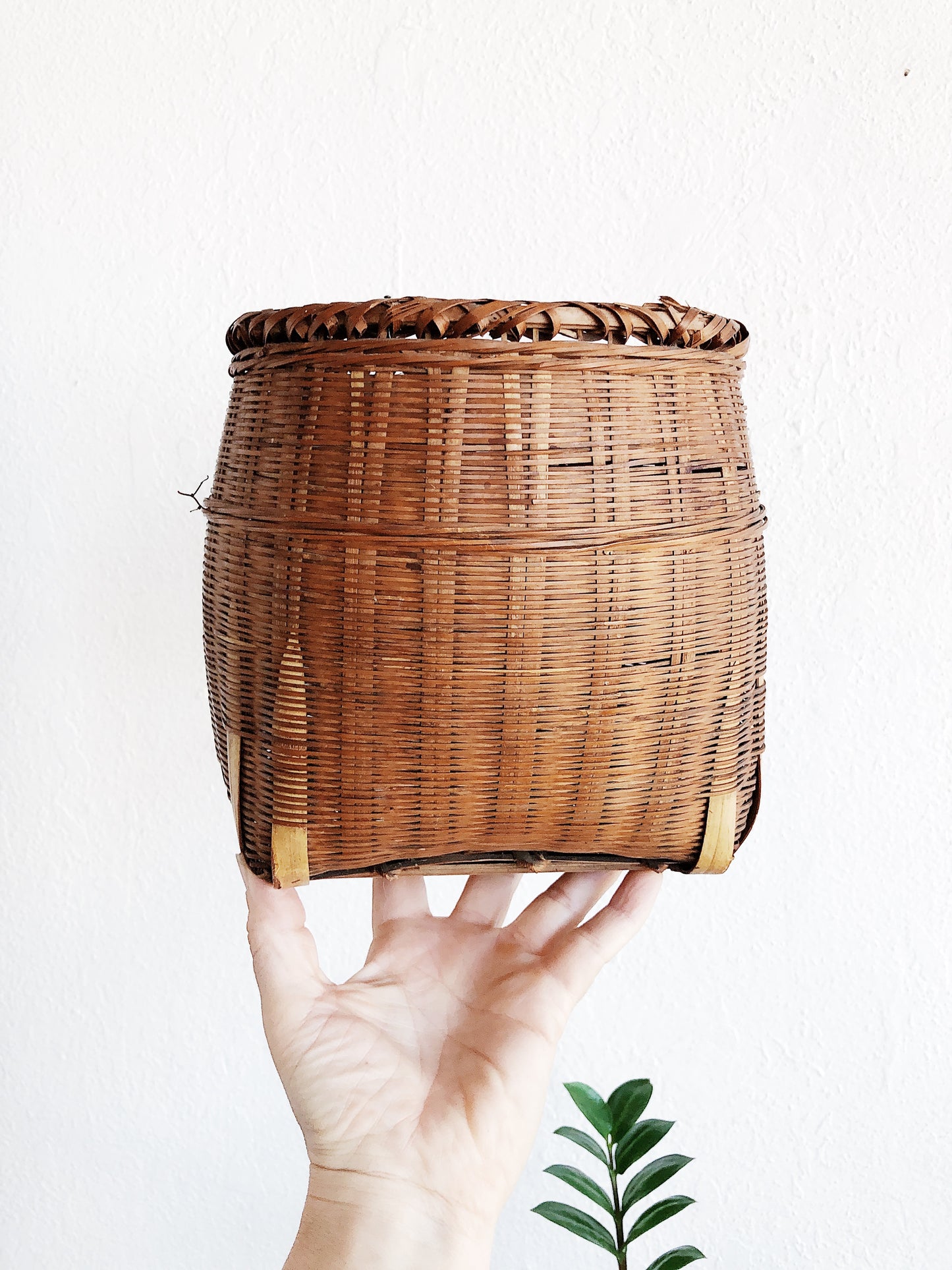 Vintage Bamboo Basket