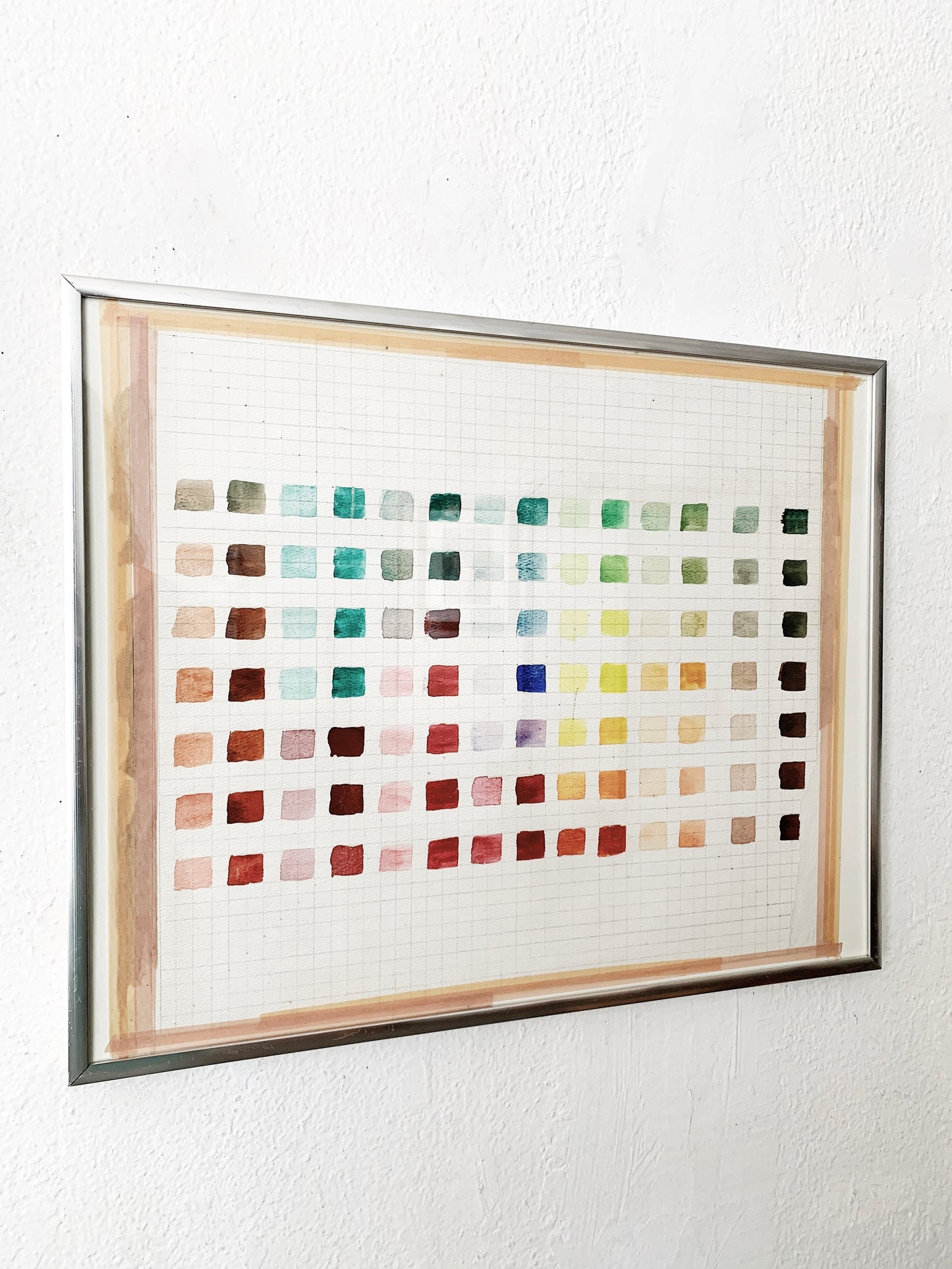 Framed Watercolor Test Sampler
