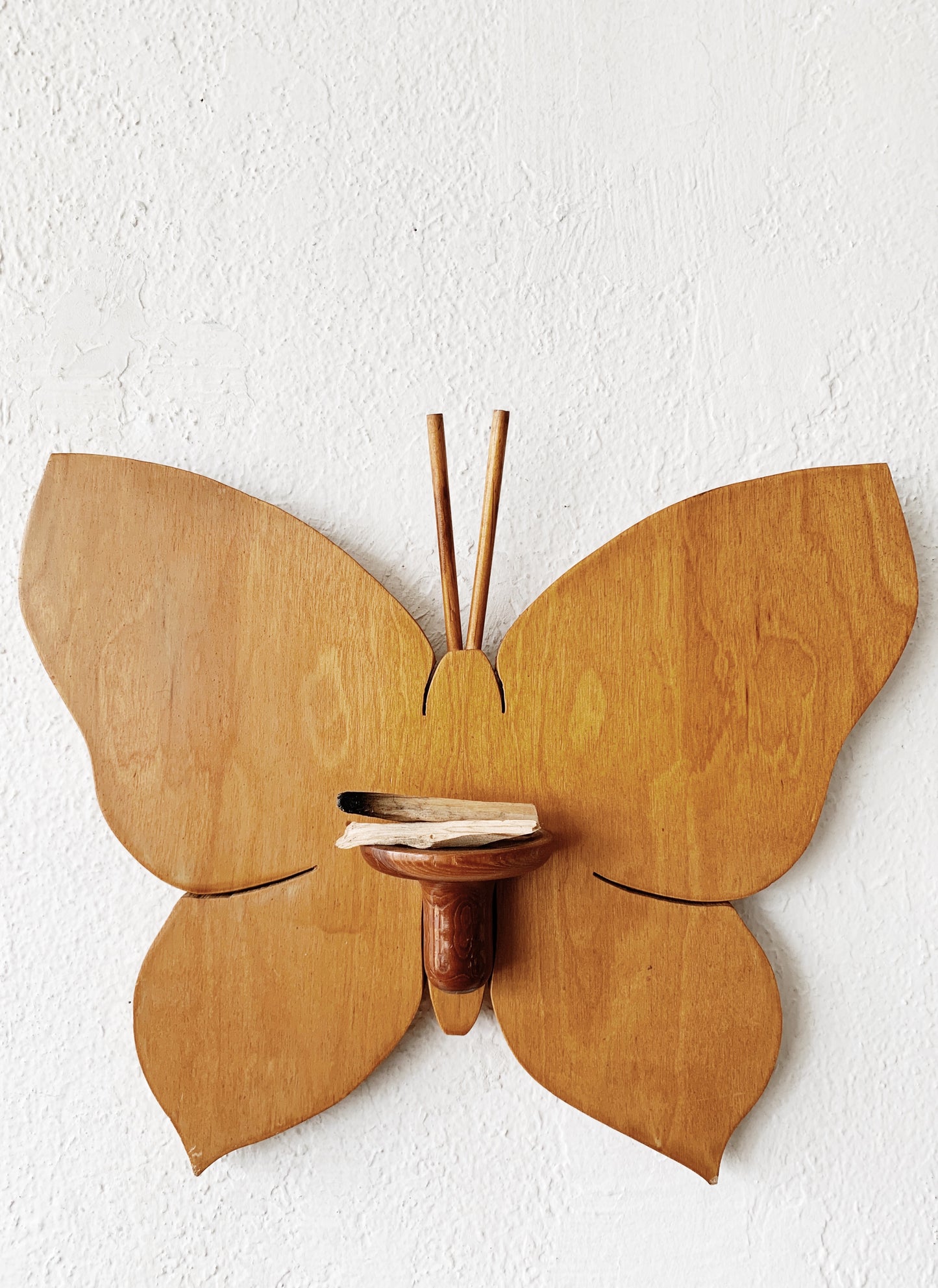 Vintage Handmade Butterfly Shelf