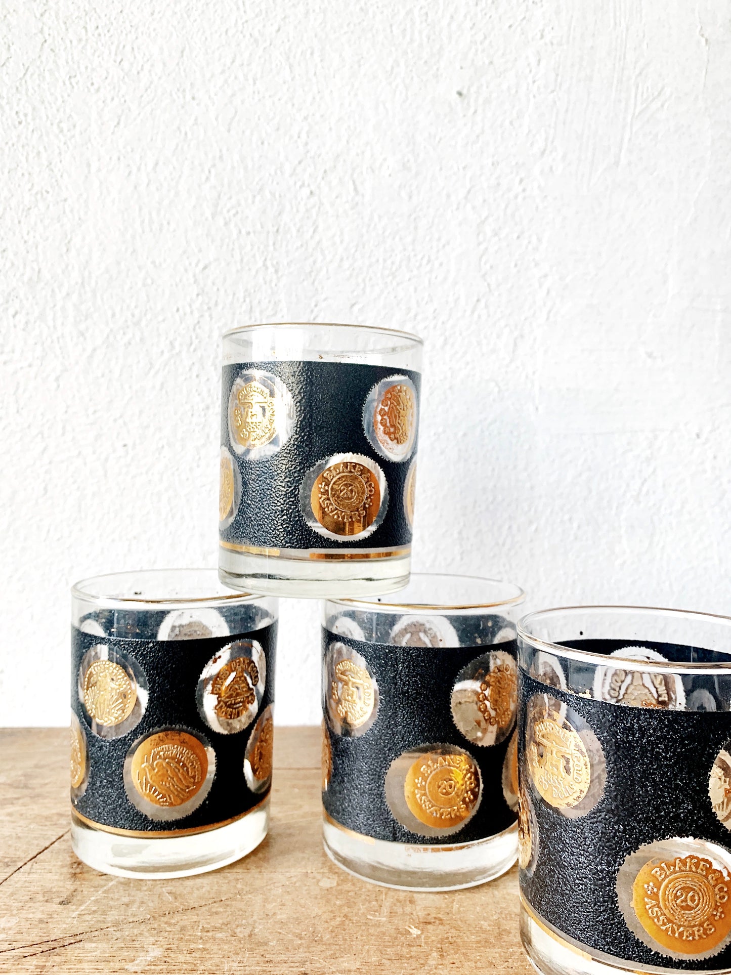 Vintage Low Ball Cocktail Glasses