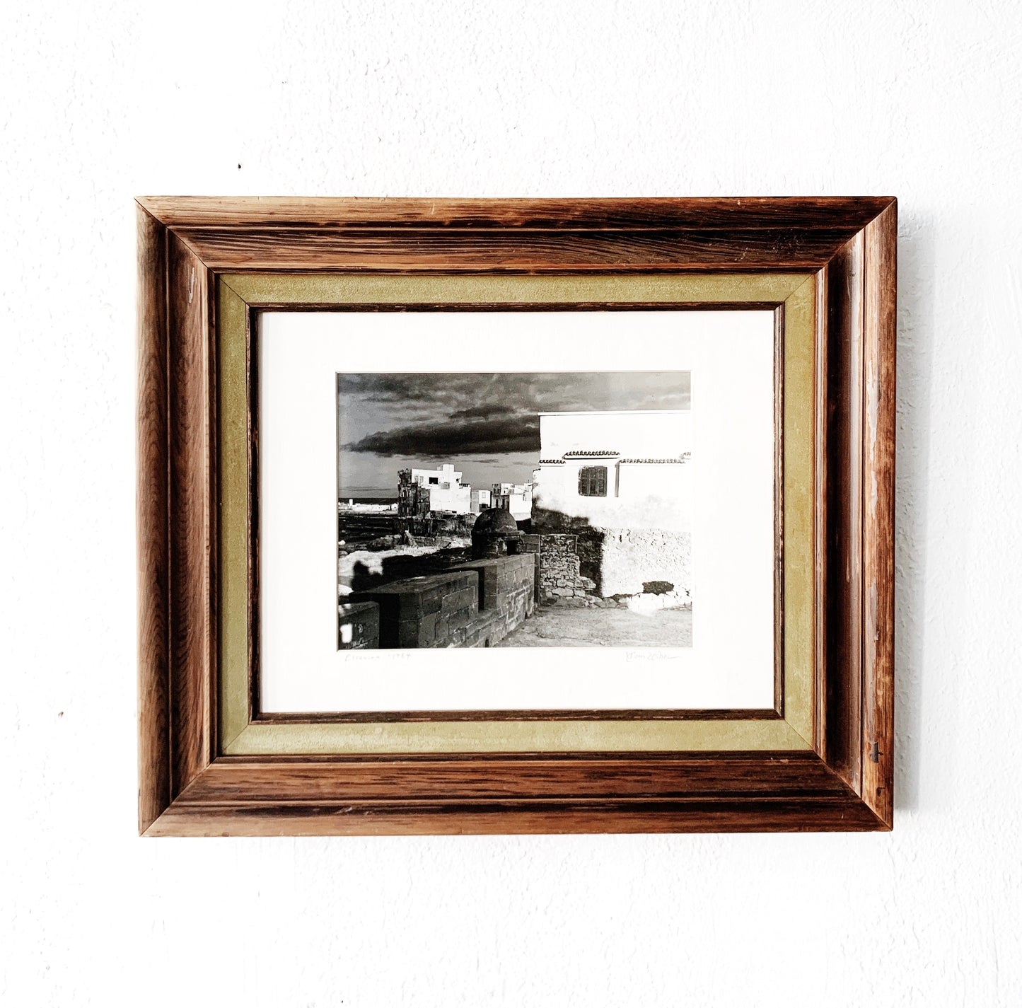 Vintage Framed Black and White Photo