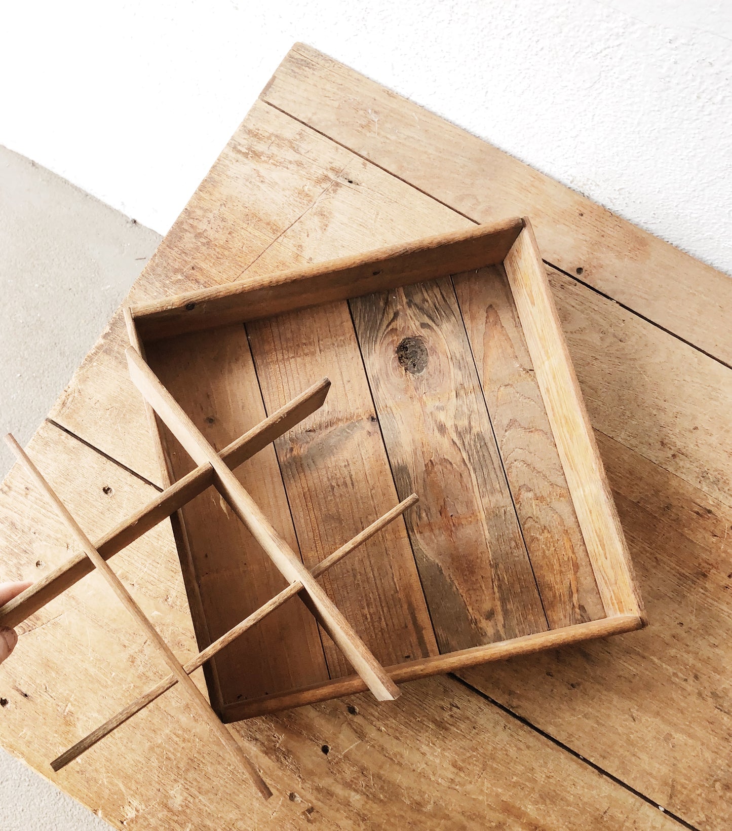 Vintage Divided Crate