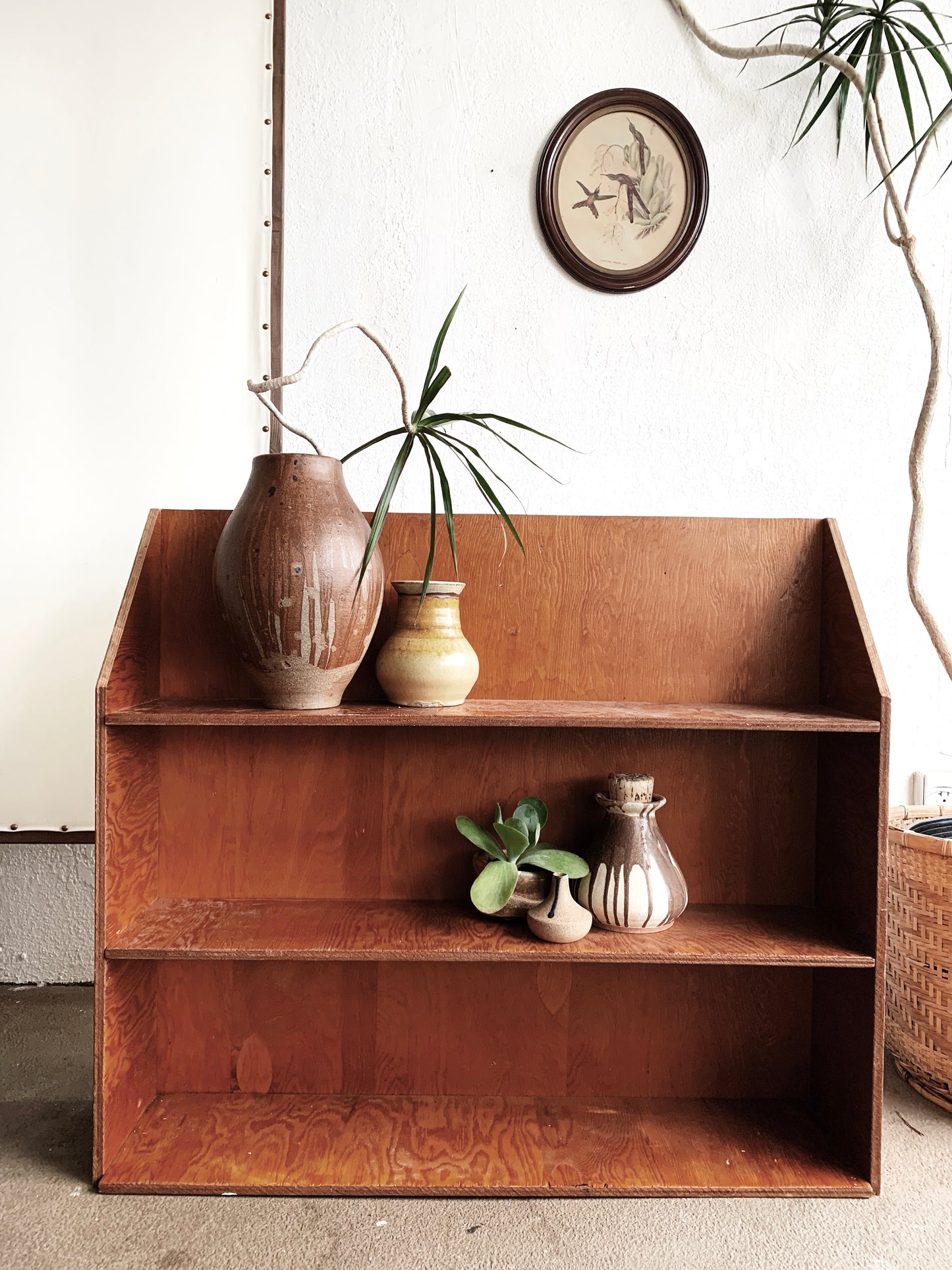 Vintage Handmade Wood Shelf