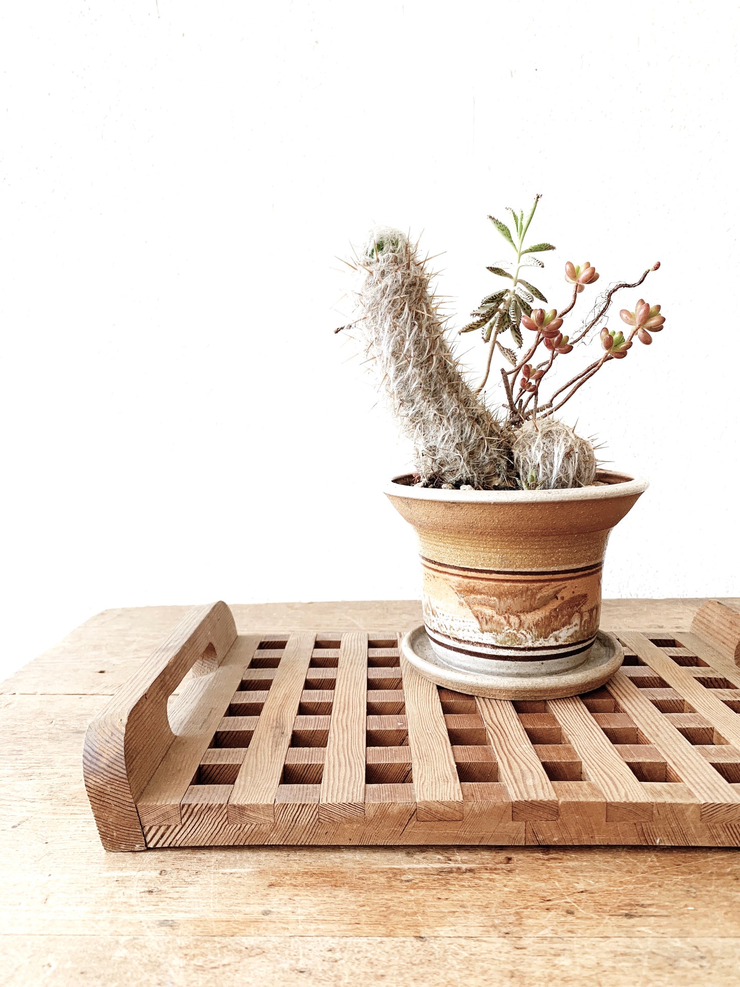 Vintage Wood Serving Tray