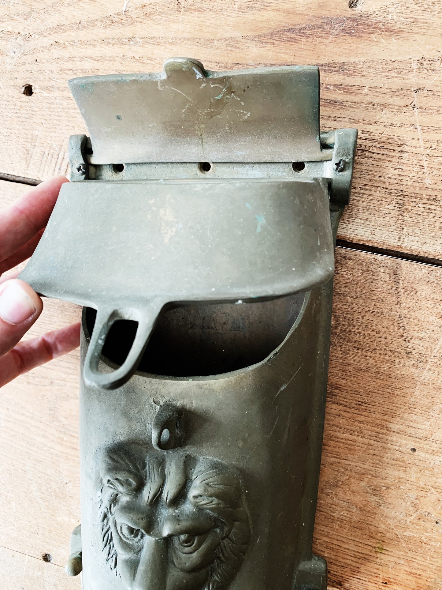 Antique Brass Mailbox