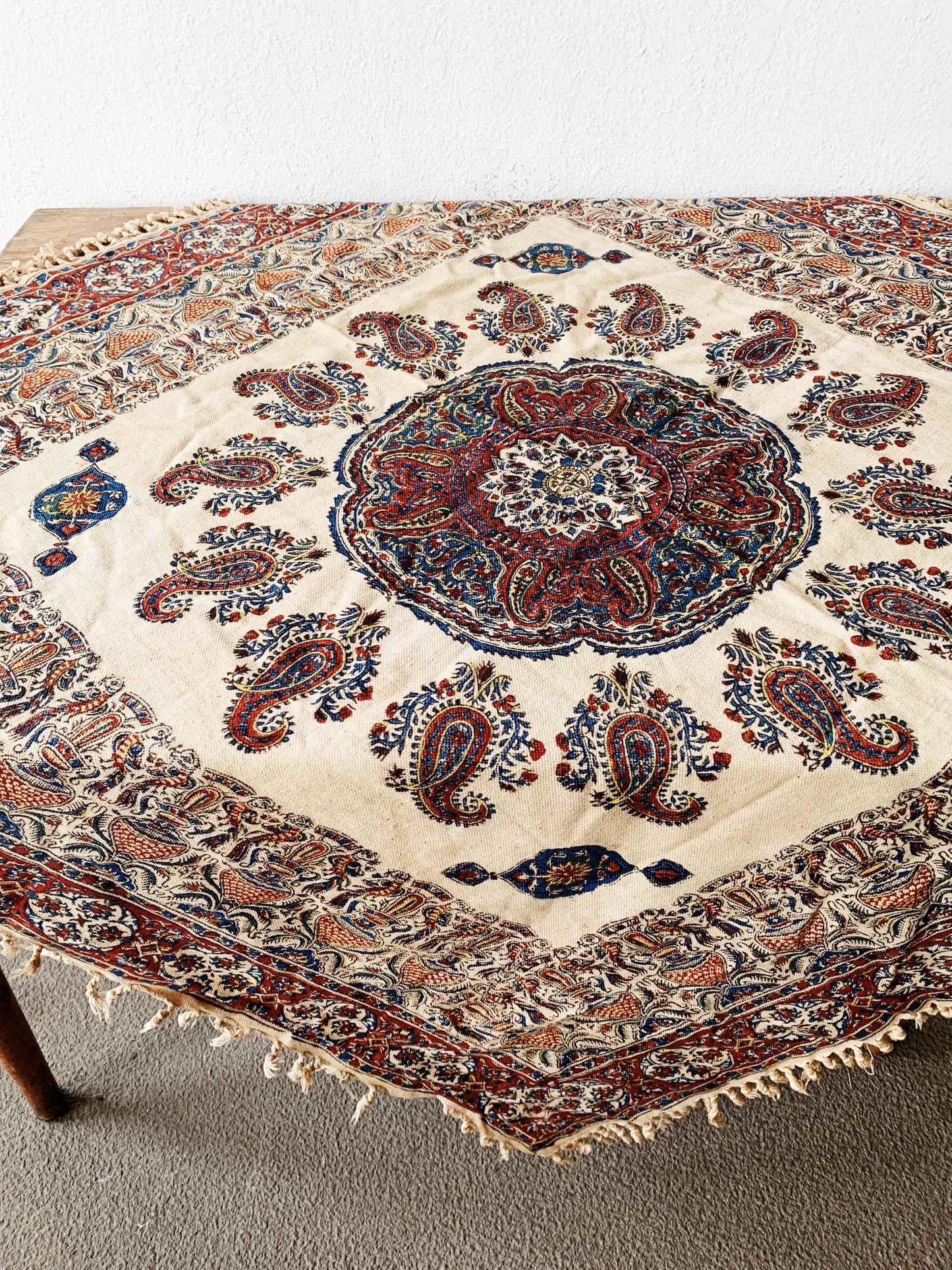 Vintage Cotton Block Print Textile