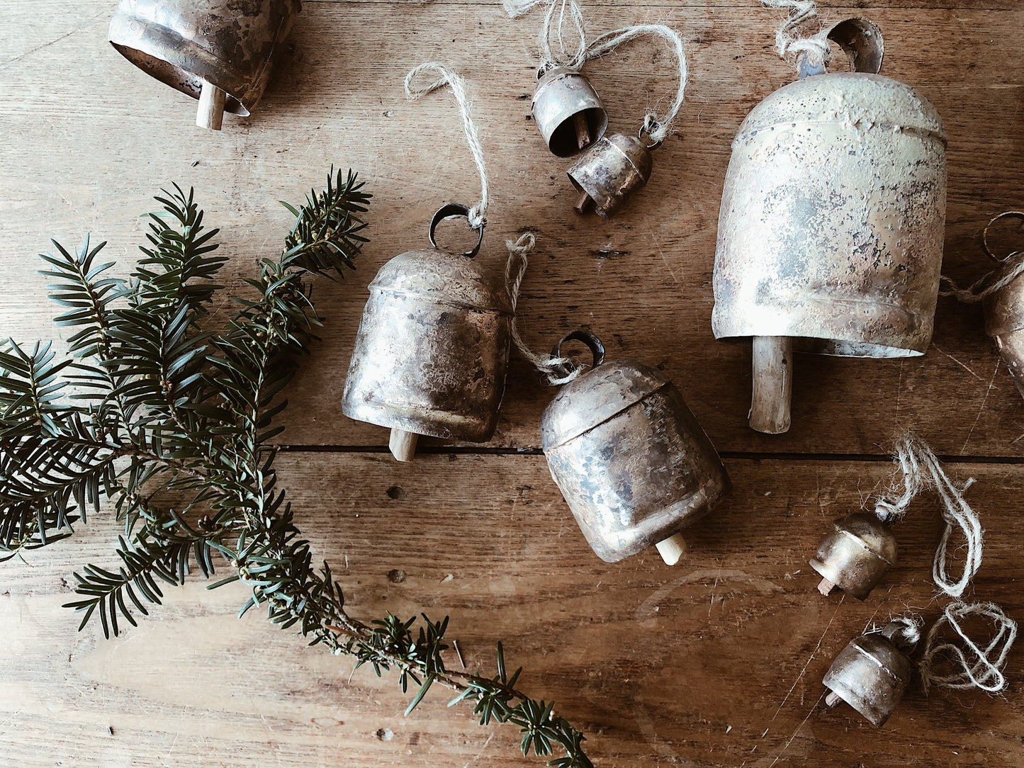 Vintage Brass Temple Bells