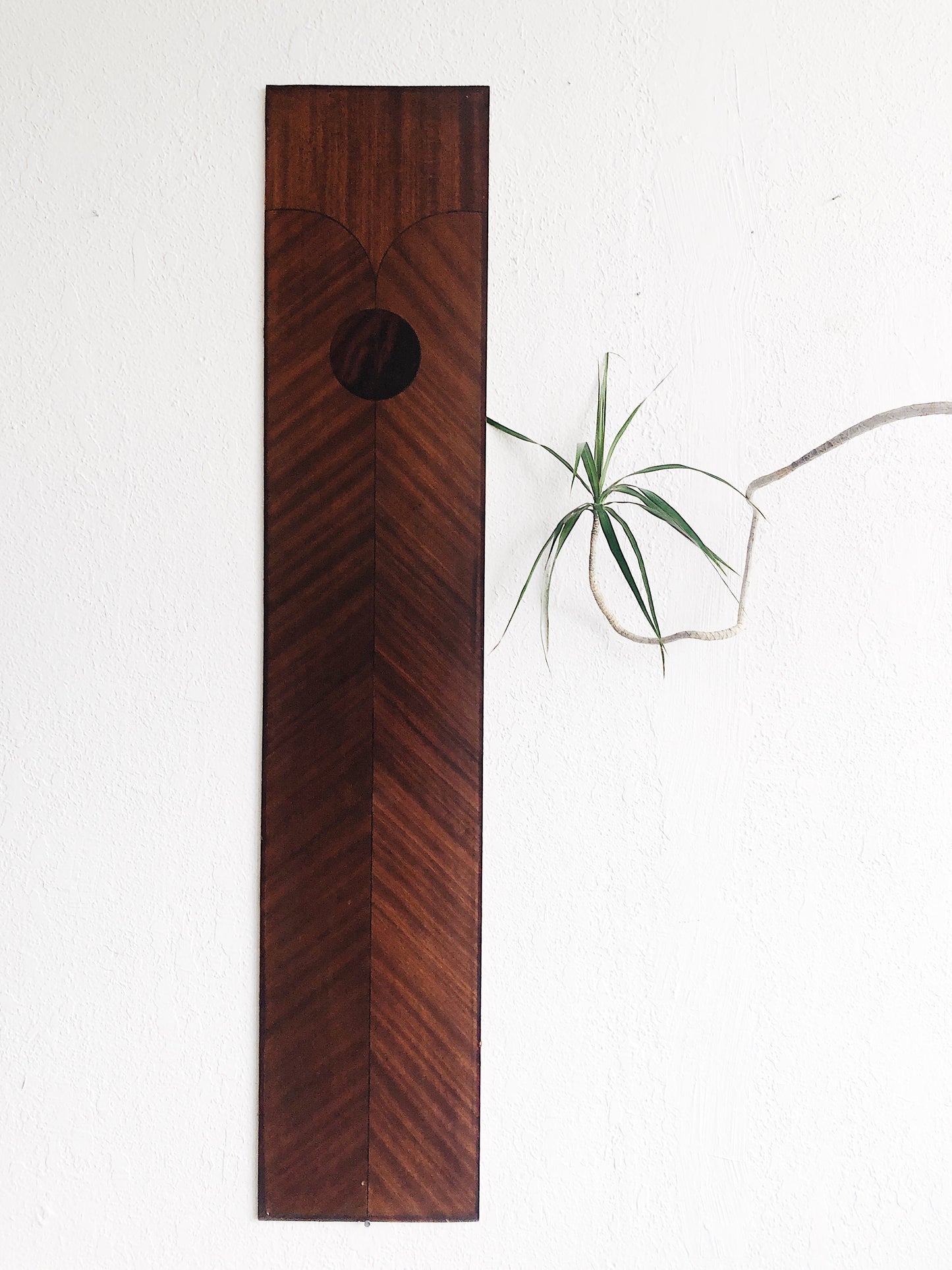 Vintage Art Deco Wooden Wall Panel