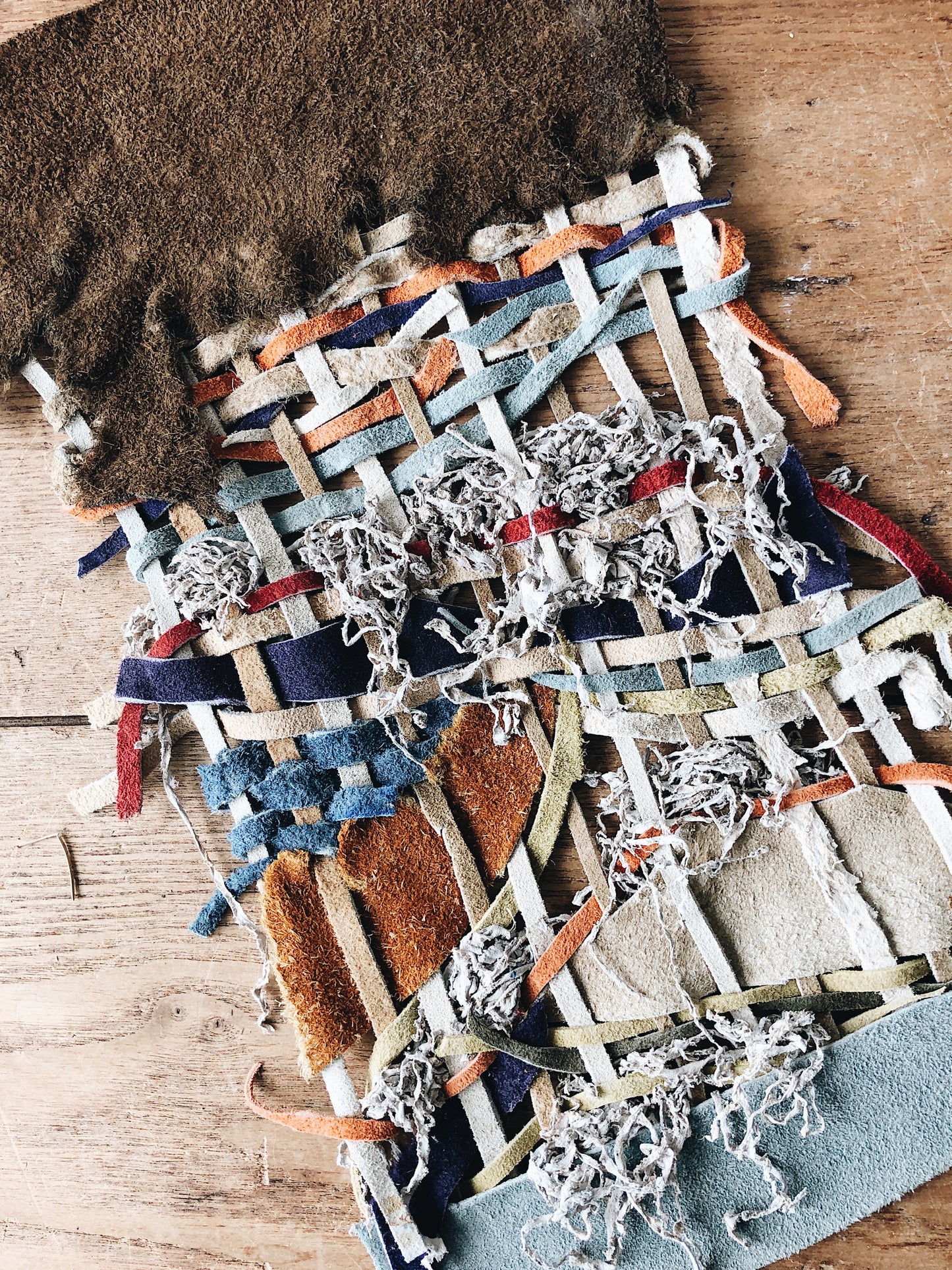 Vintage Suede Weaving