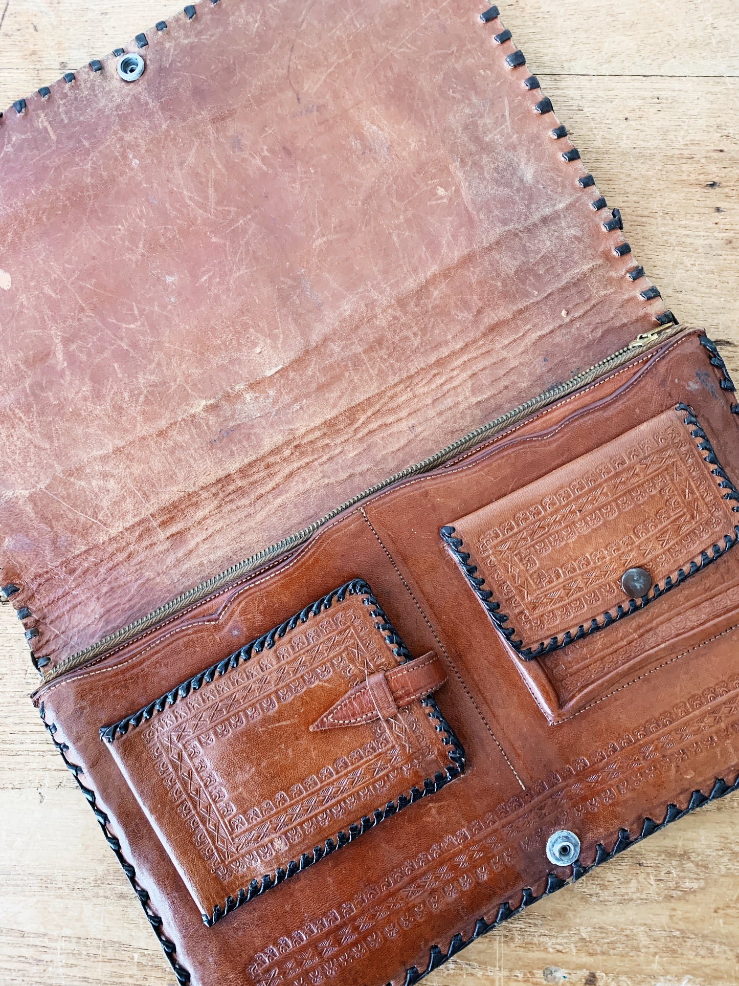 1960’s Tooled Leather Clutch