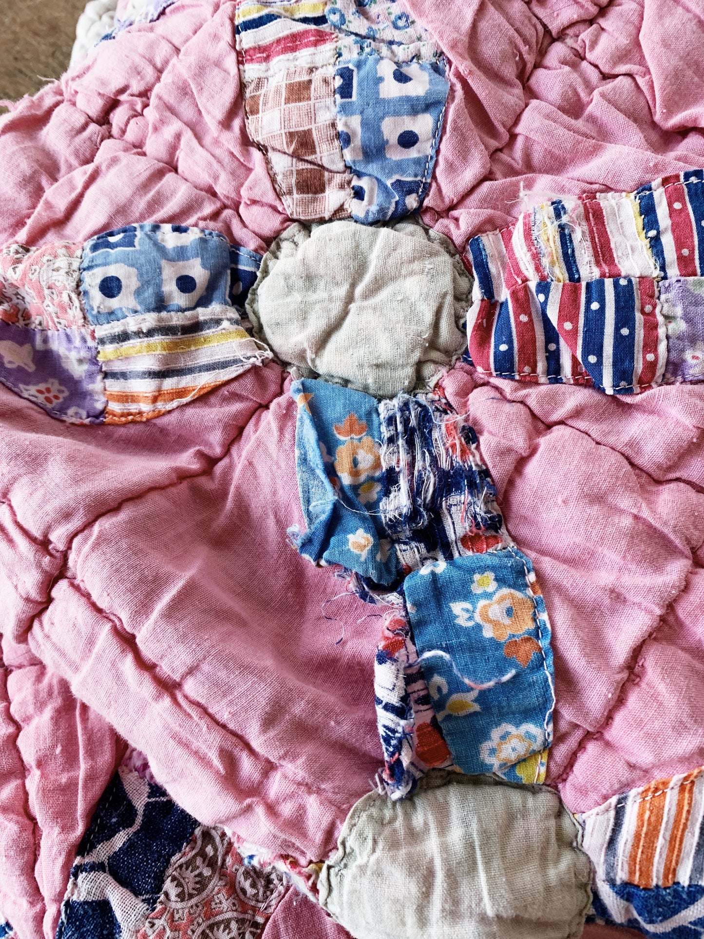 Antique Handmade Cotton Quilt