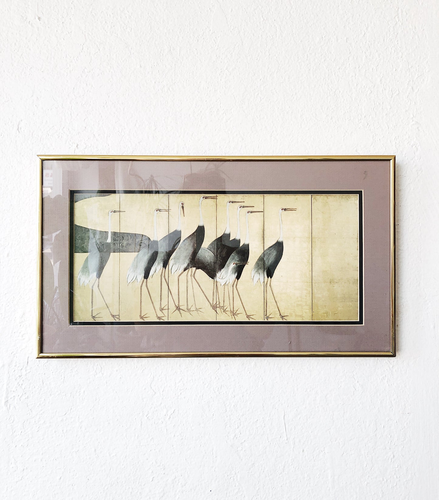 Vintage Mid Century Japanese Painting