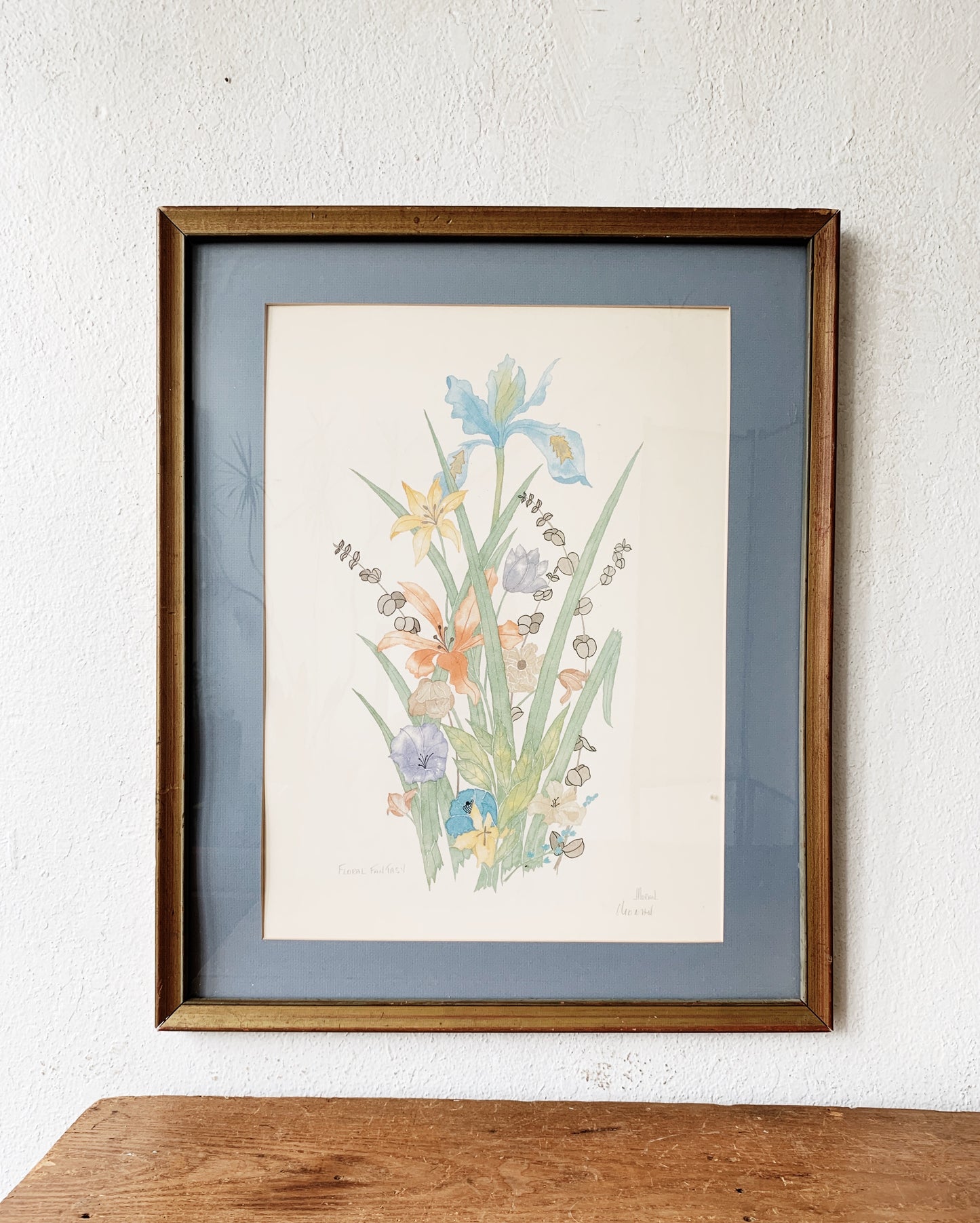 Rare Vintage Signed Pat Moran Litho