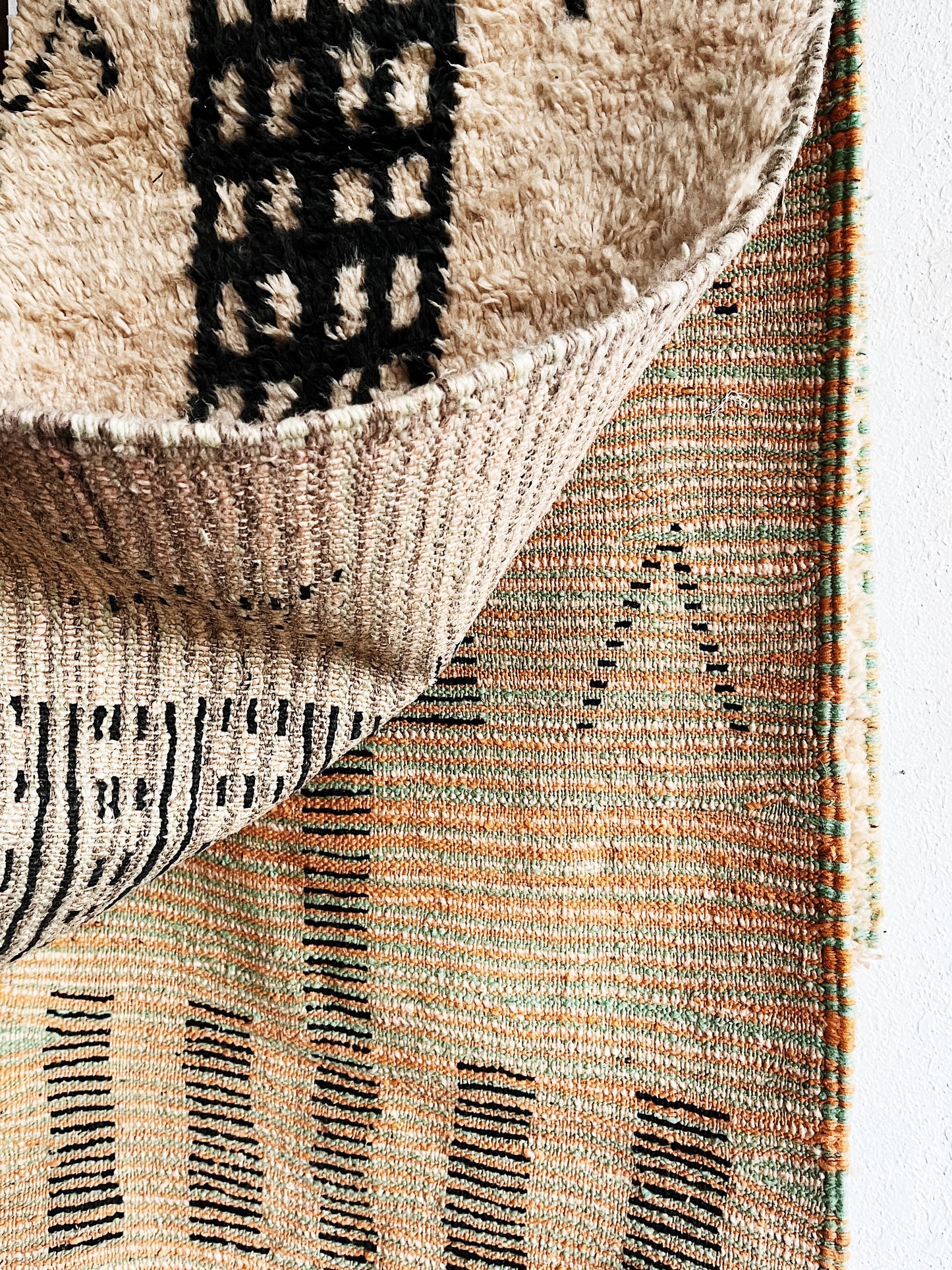 Long Vintage Moroccan Wool Runner