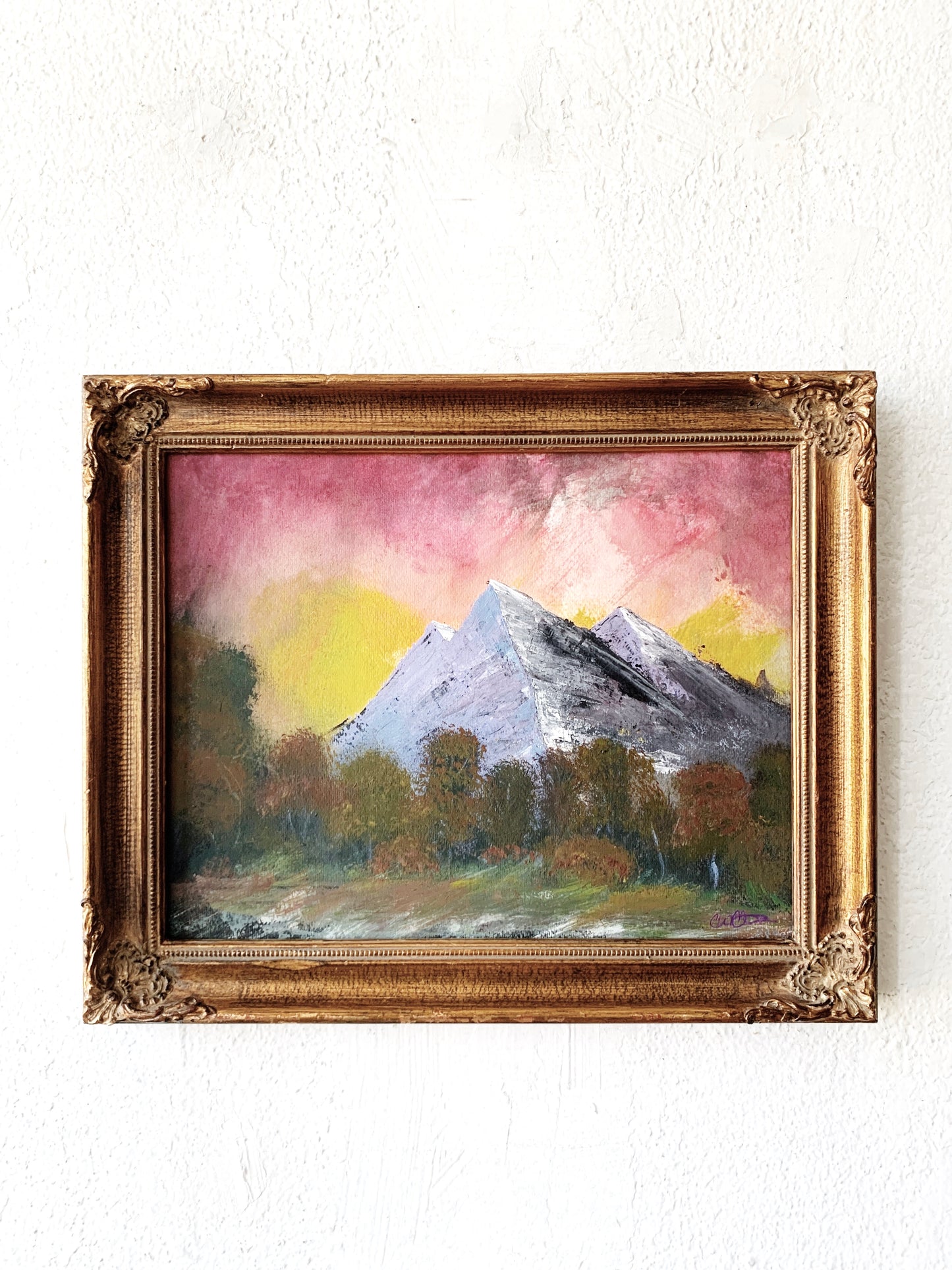 Vintage Framed Landscape Painting