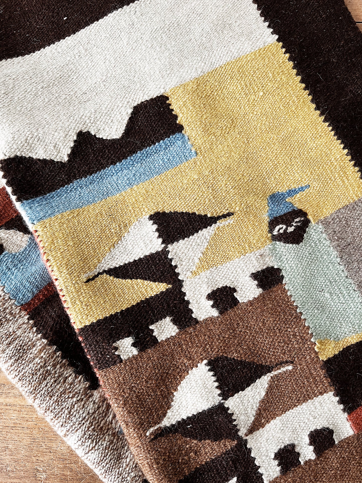 Vintage Wool Gnome Rug