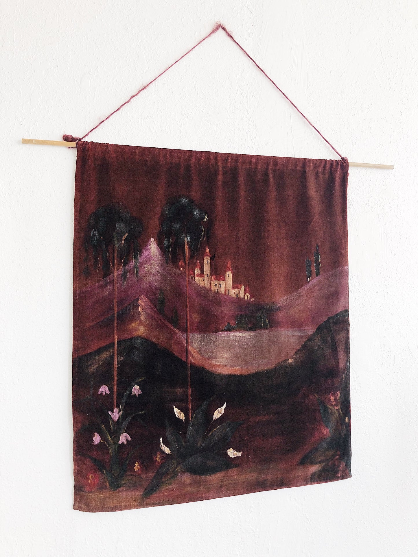 Large Vintage Velvet Painting