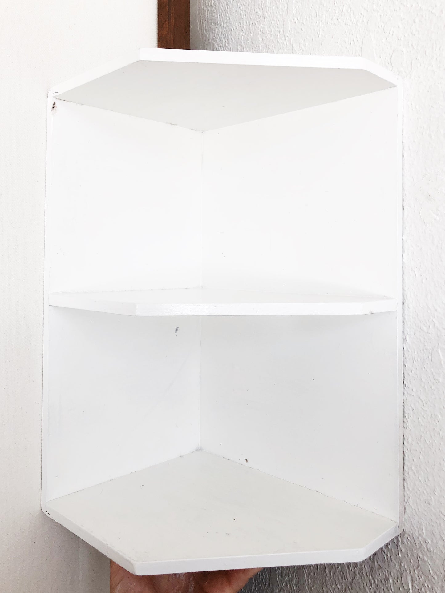 Trapezoid Corner Shelf