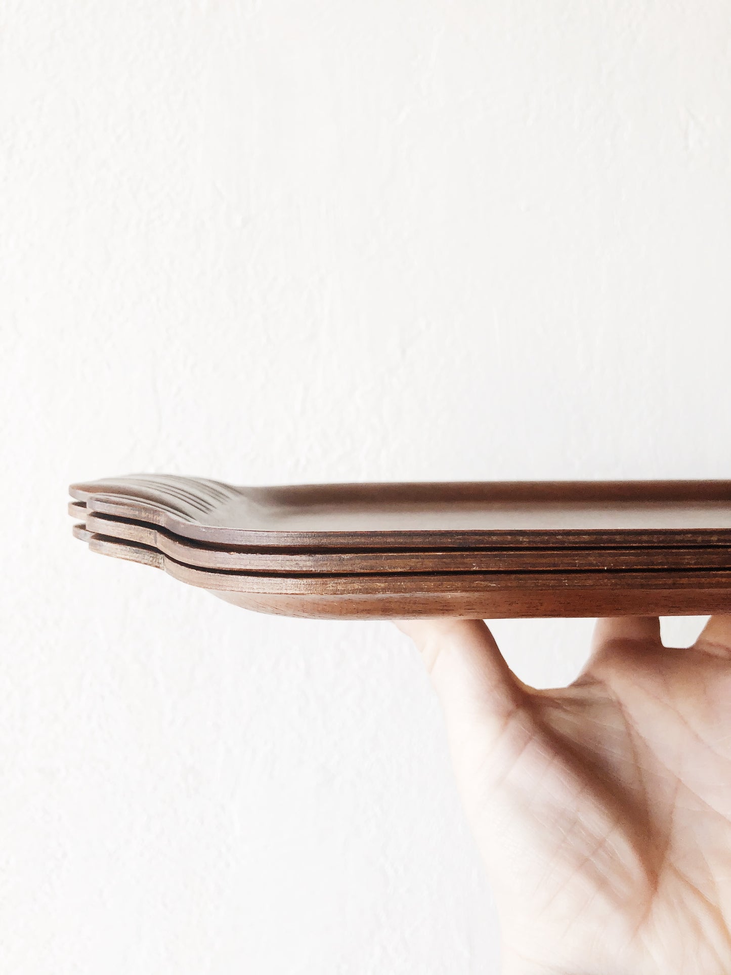 MCM Teak Veneer Tray