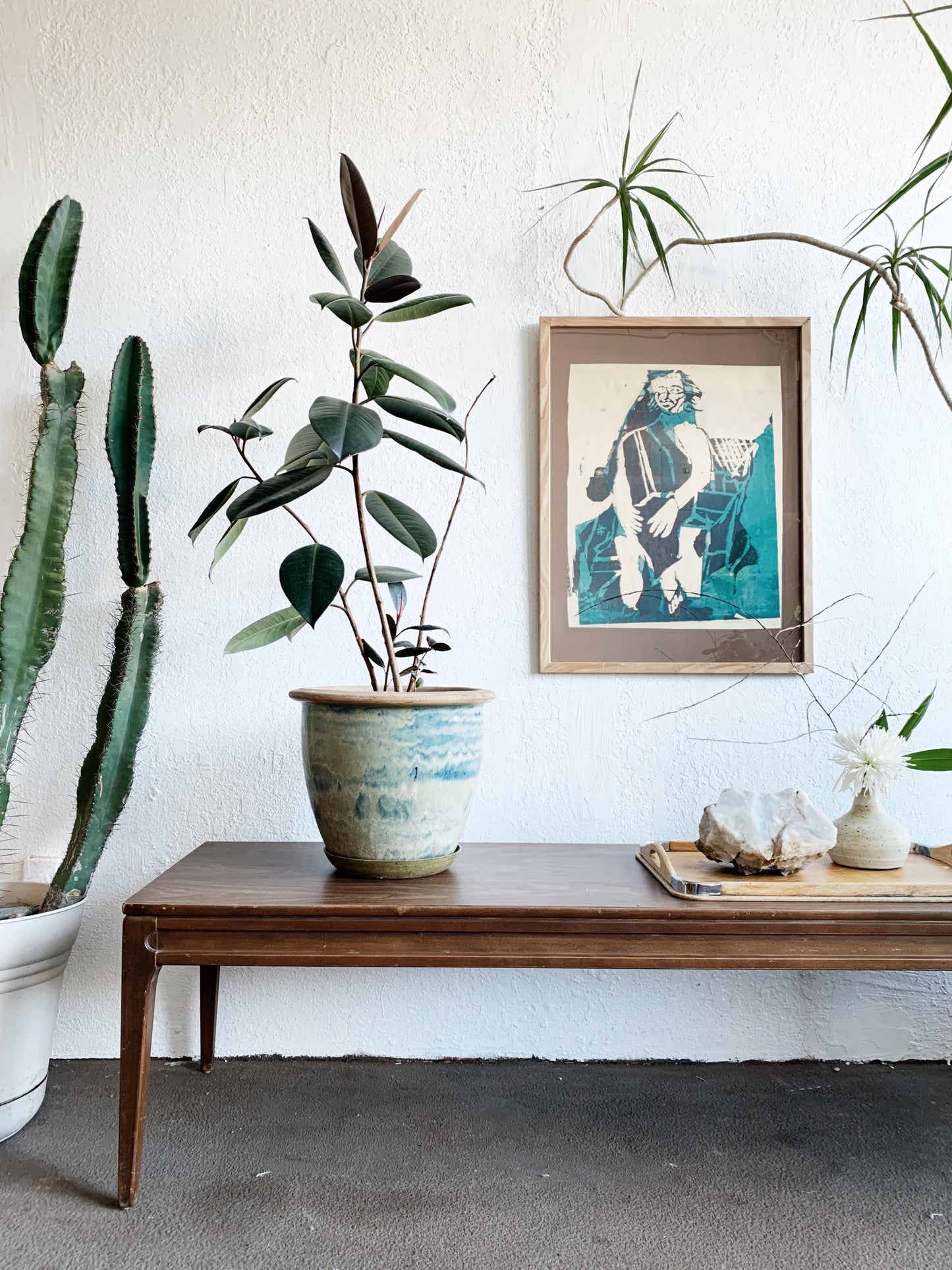 Mid Century Long Coffee Table/Bench