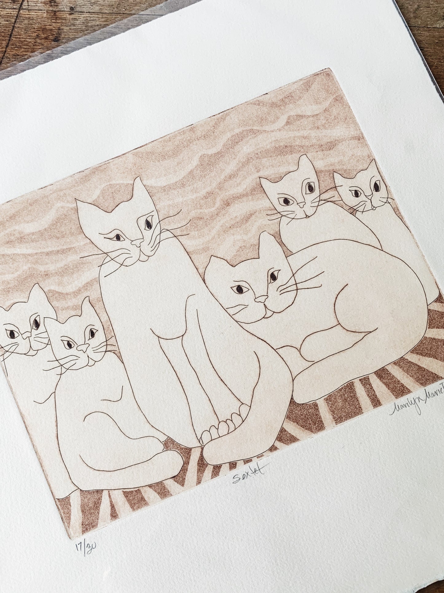 1970’s Original Etching Marilyn Maricle