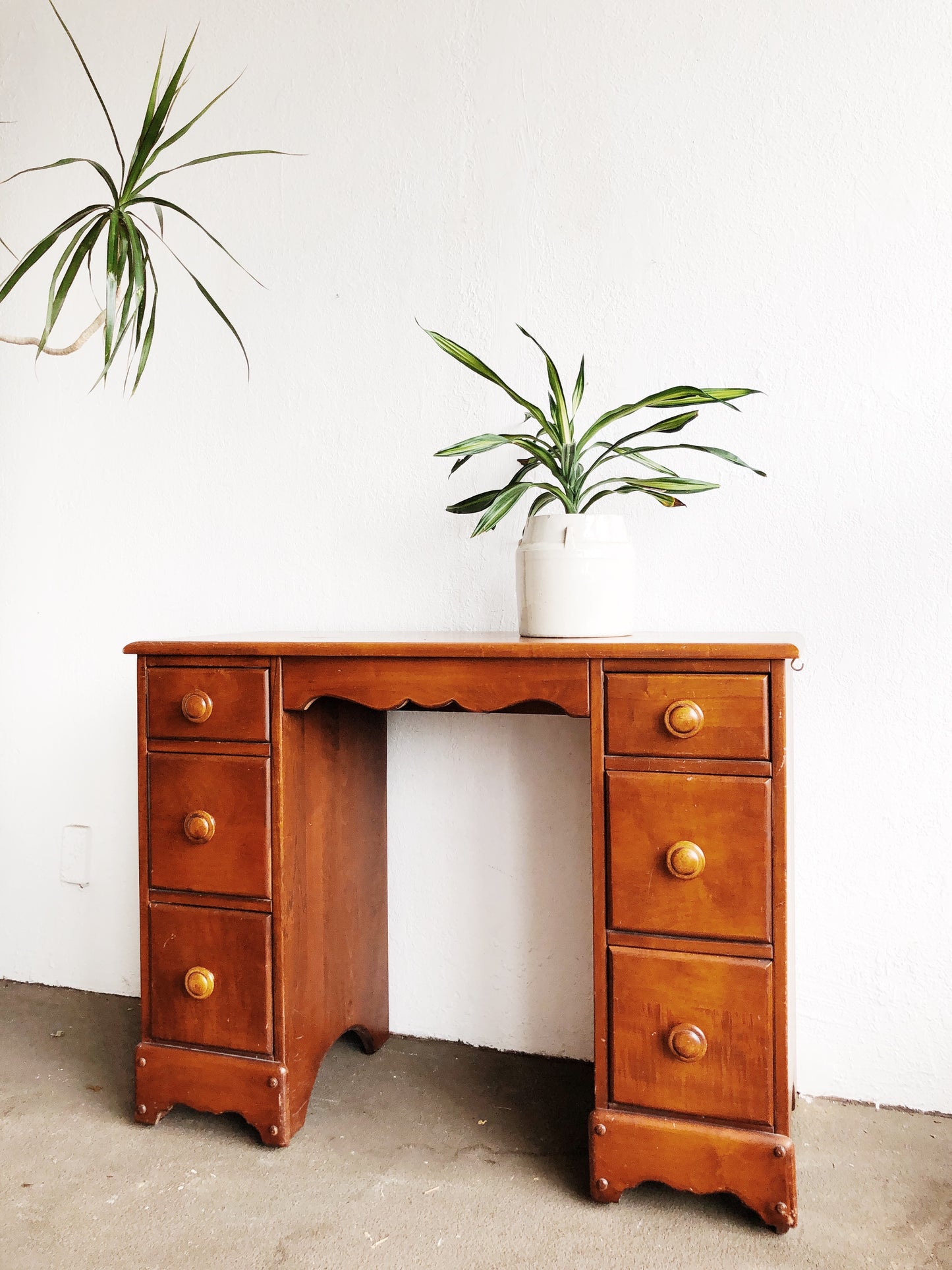 Vintage Maple Sewing Desk